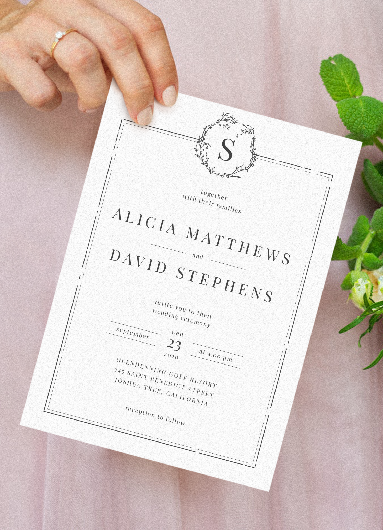 DIY Digital PDF Classic The Young Collection Simple Elegant Wedding