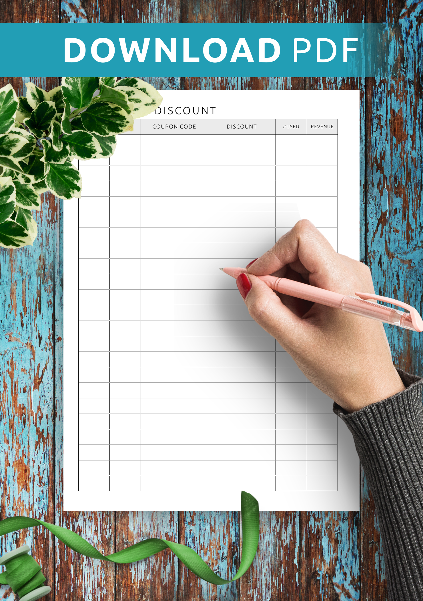 Personal, Coupon Codes Tracker Printable Shopping Discount Code Log  Template, Sale Checklist, Store Coupon Code Organizer, Discount Tracker 
