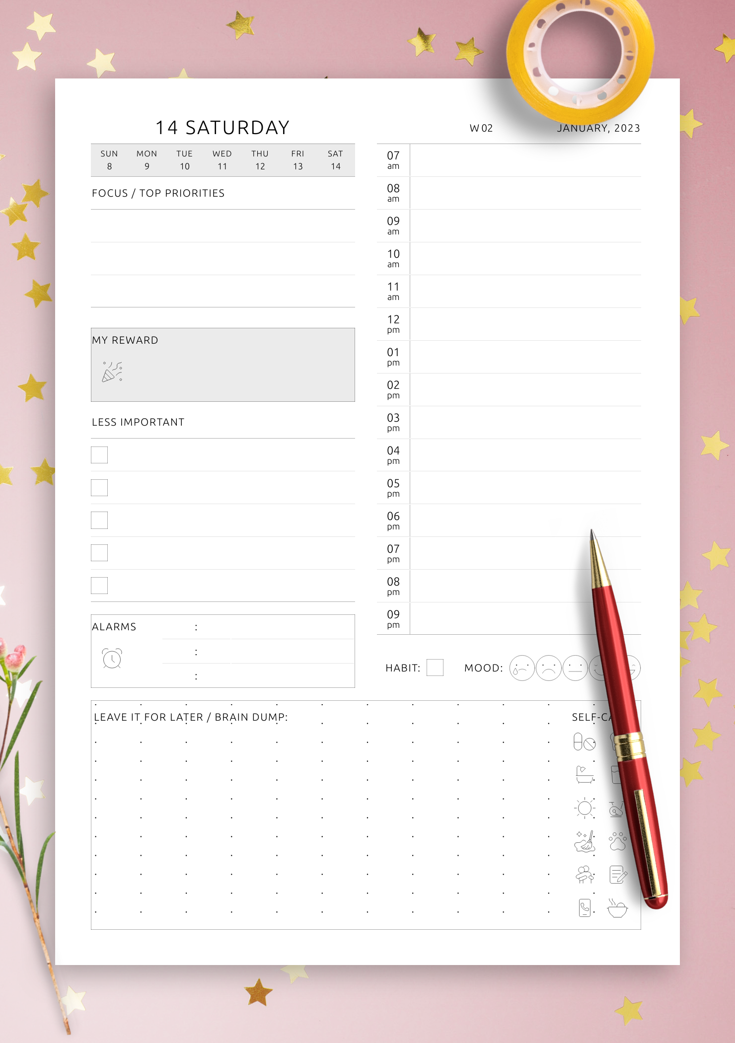 The Ultimate Weekly To-Do List (free printable) - Pink Little Notebook