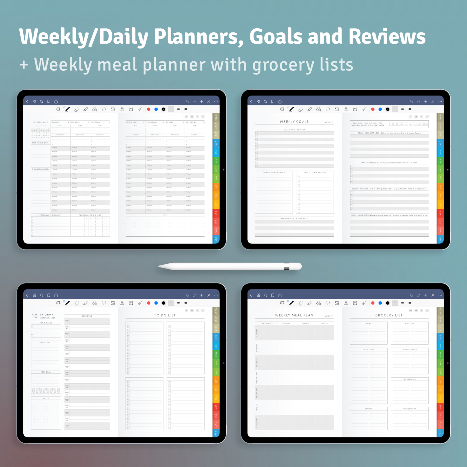 digital budget planner template