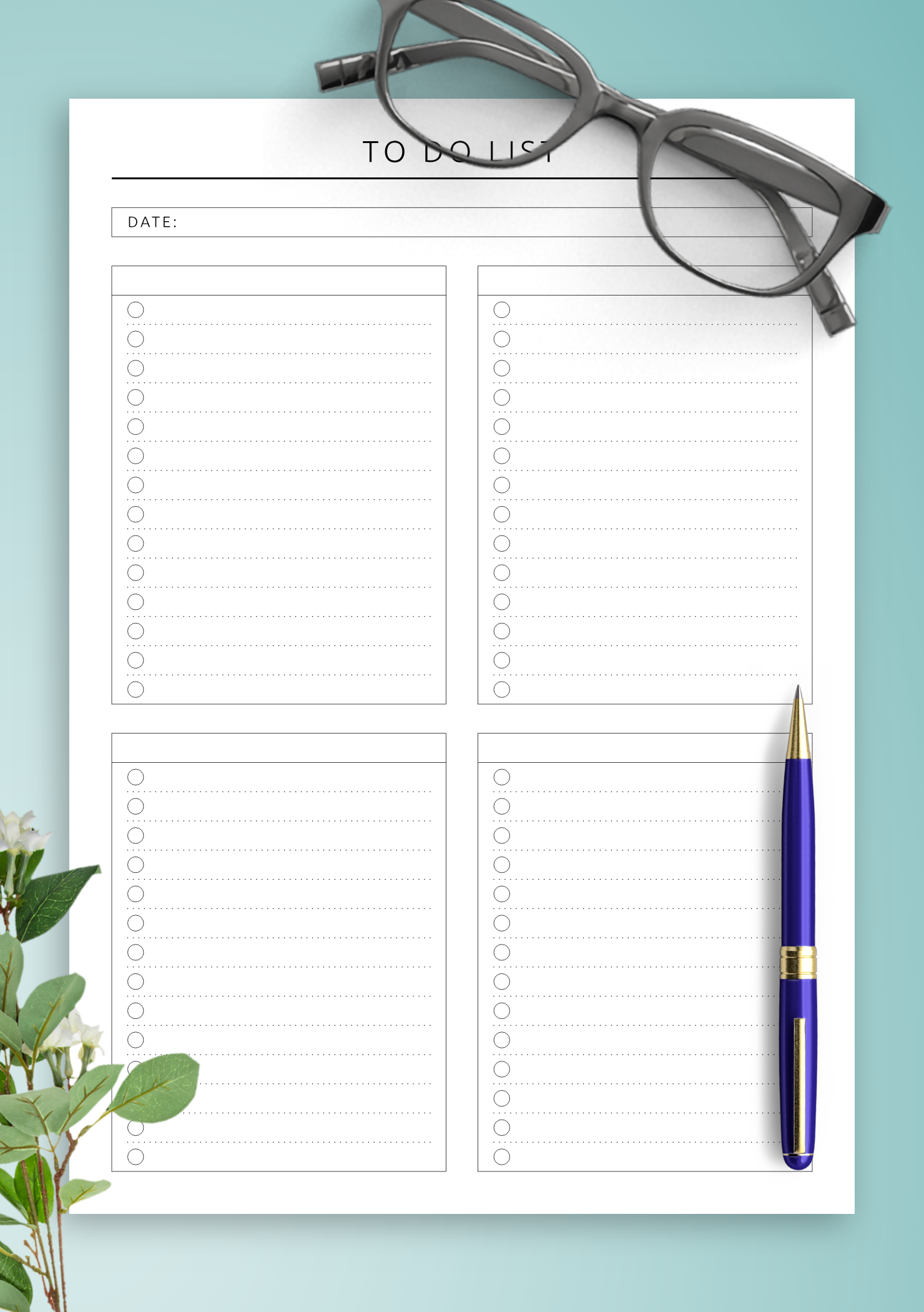 Printable Daily To Do List