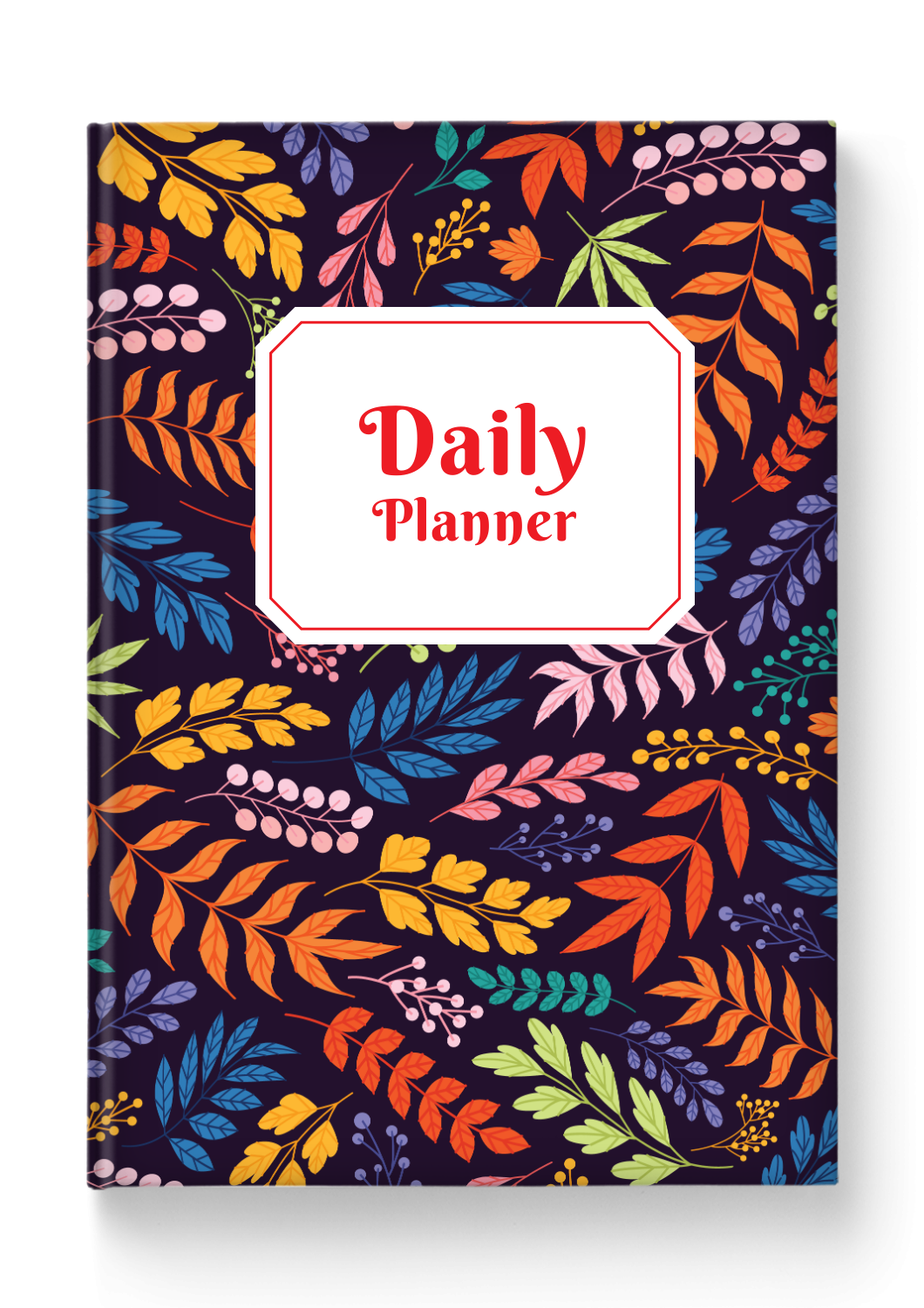 Daily Planner Hardcover Floral Style