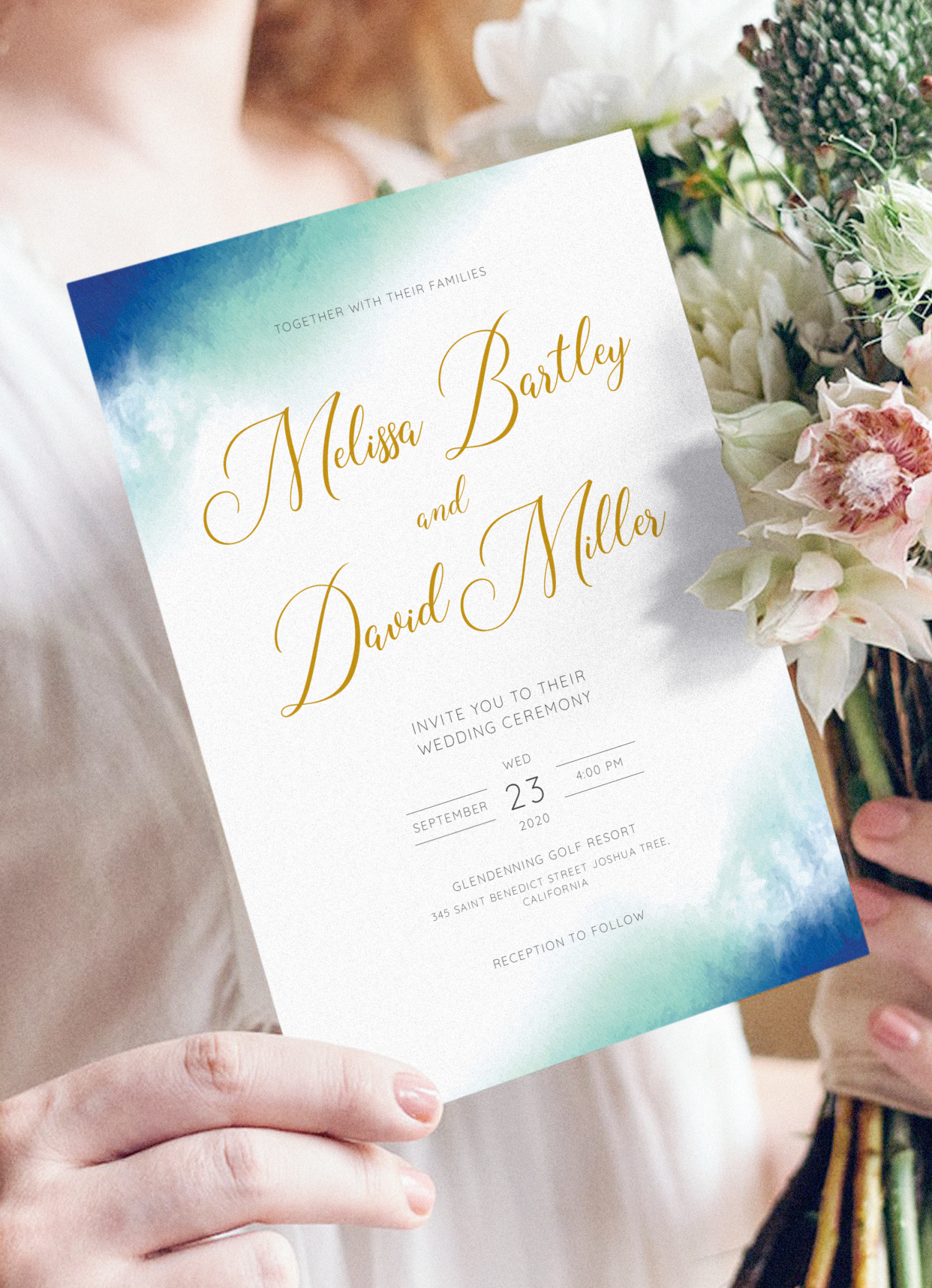 Free Printable Beach Wedding Invitation Templates