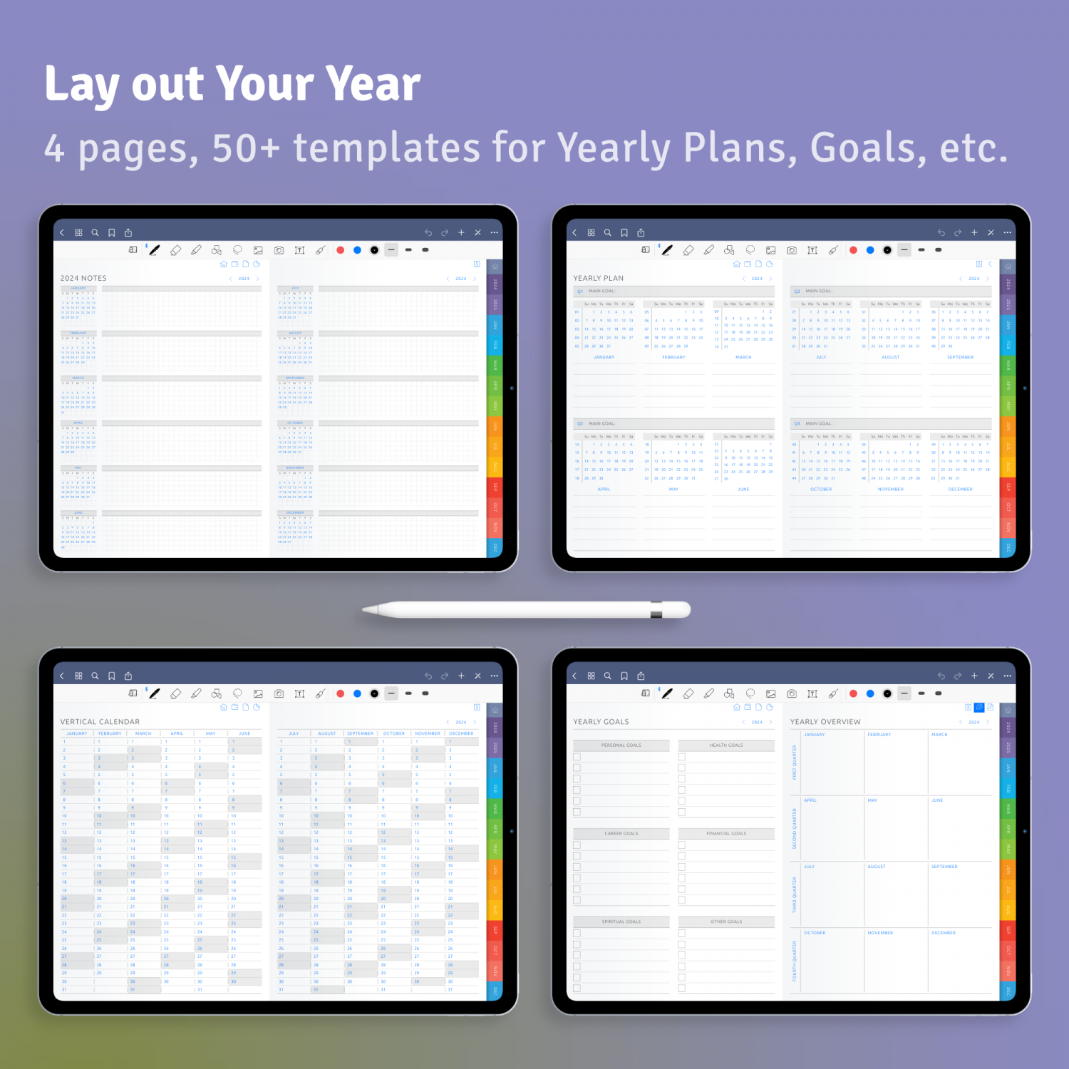 yearly templates