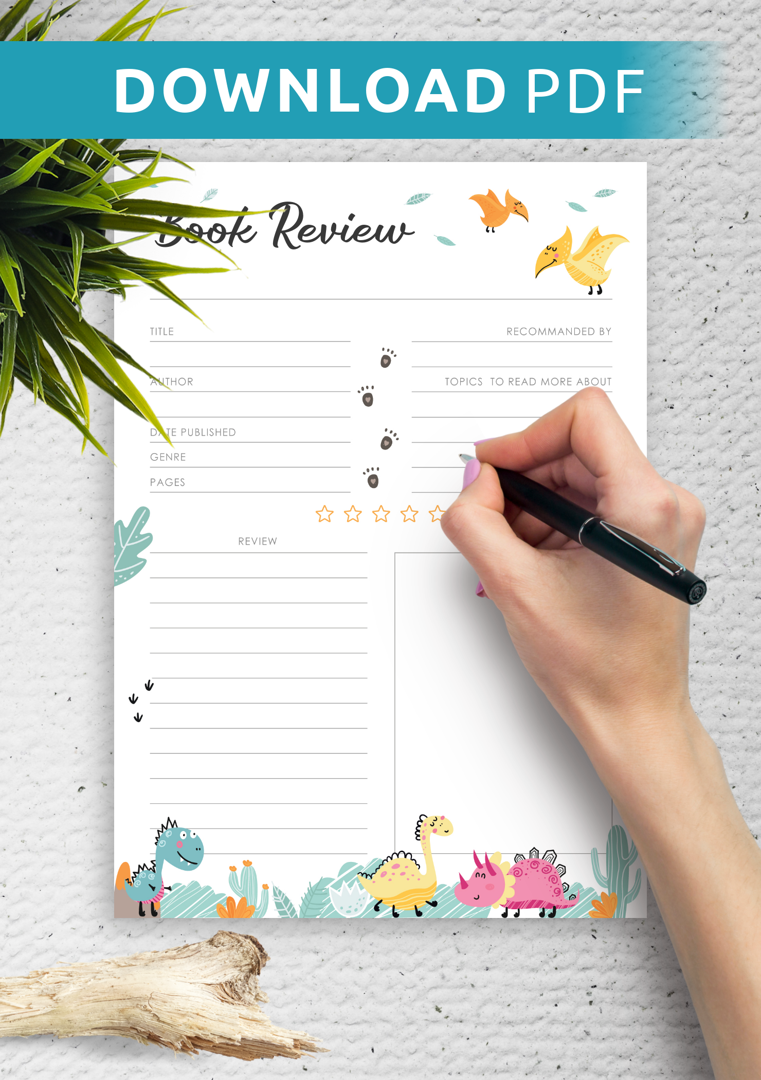 Free Editable Mini Book Template