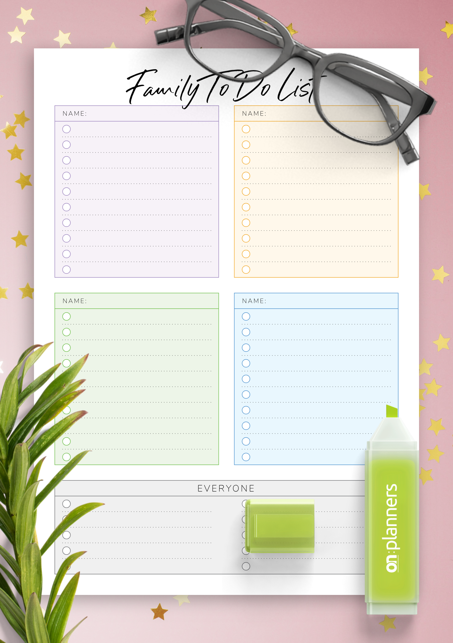 download-printable-family-to-do-list-for-four-persons-pdf