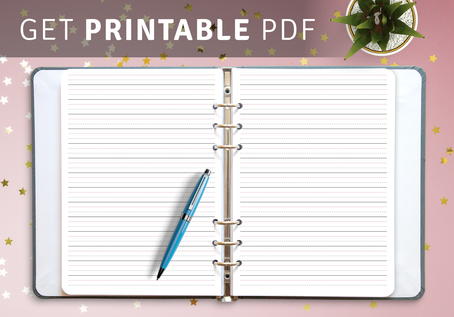 Printable Lined Paper - JPG and PDF Templates - Inspiration Hut