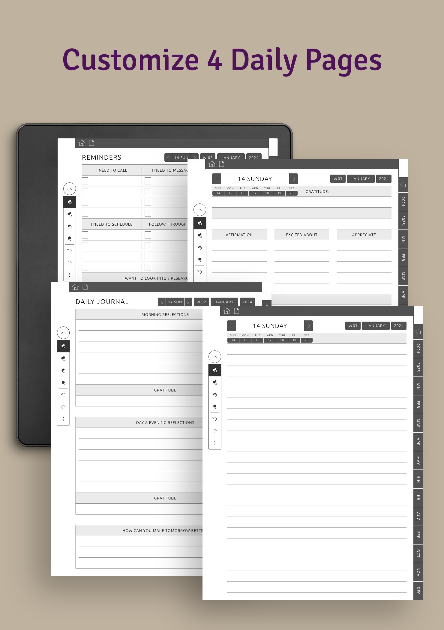 daily templates