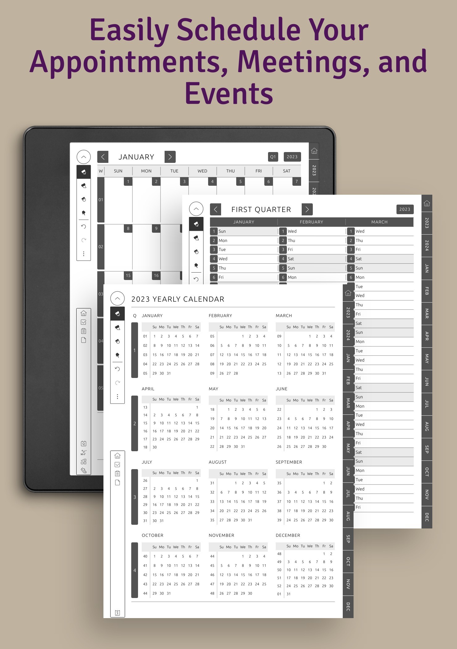 Free linked pdf planner for the Kindle Scribe (Nov-Dec 2023) :  r/kindlescribe