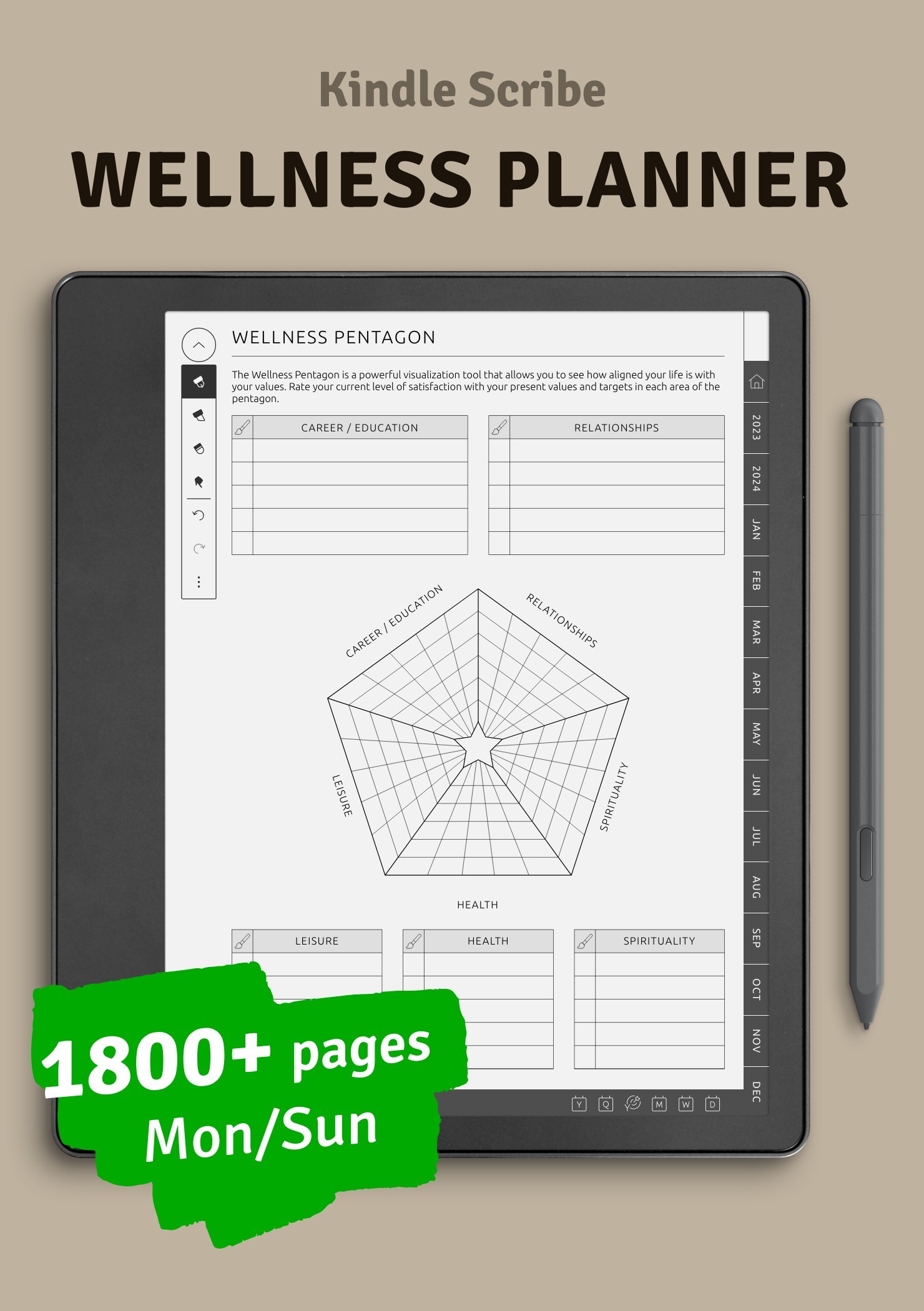Get the best Kindle Scribe Planners 2024 - 2025, Download Free