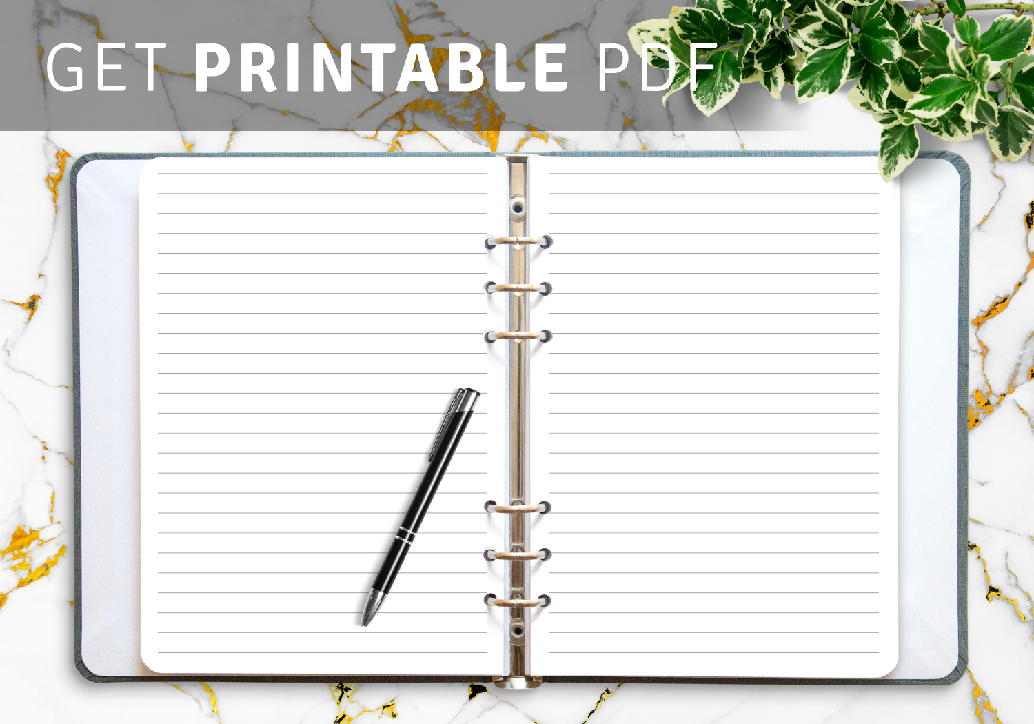 Printable Notebook Paper Templates – Blank Notebook Paper Pdfs – Tim's  Printables