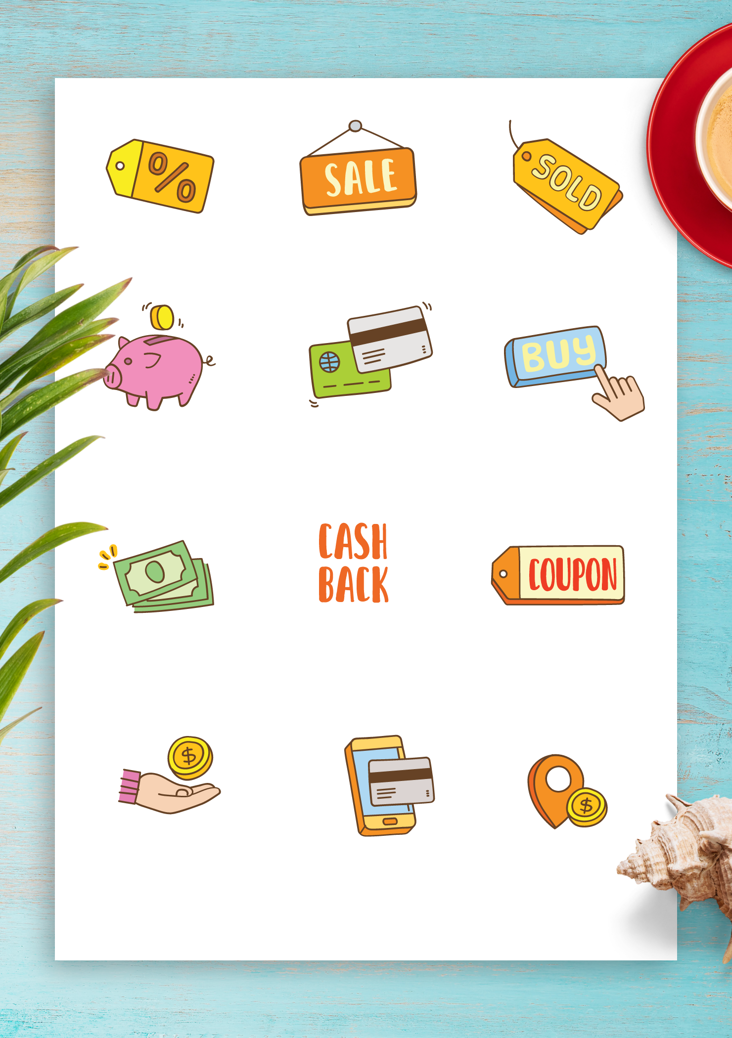  Download  Cool Money Finance Sticker  Pack PNG