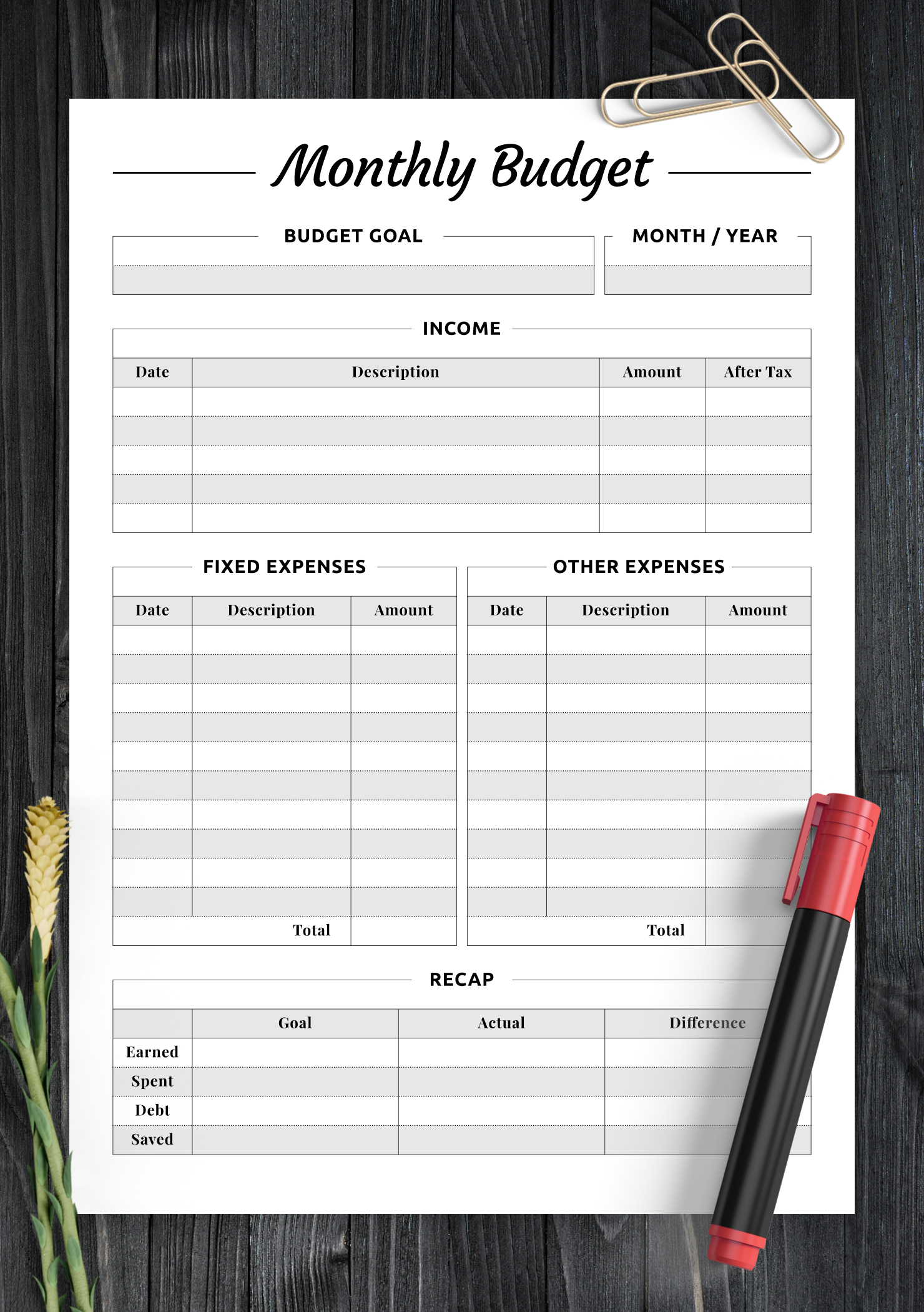 monthly-budget-template-printable