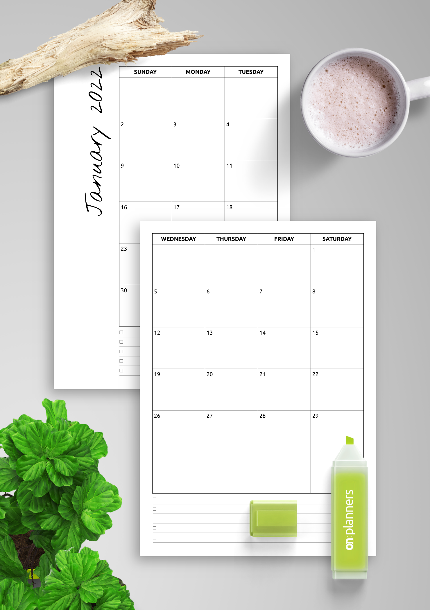 Printable Calendar With Notes Printables Free Templates 7 Best Images ...