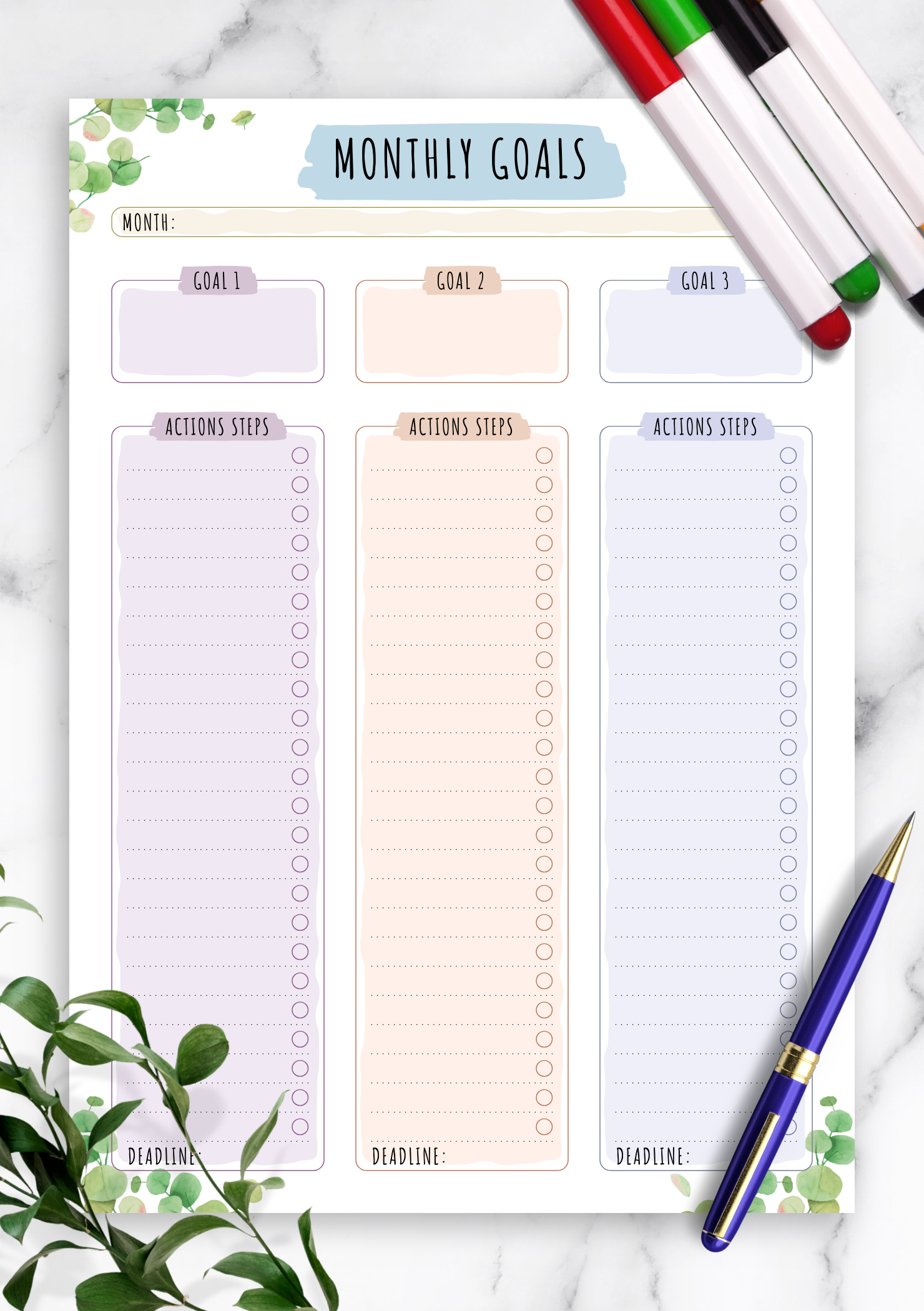 download-printable-monthly-goals-with-action-steps-floral-style-pdf