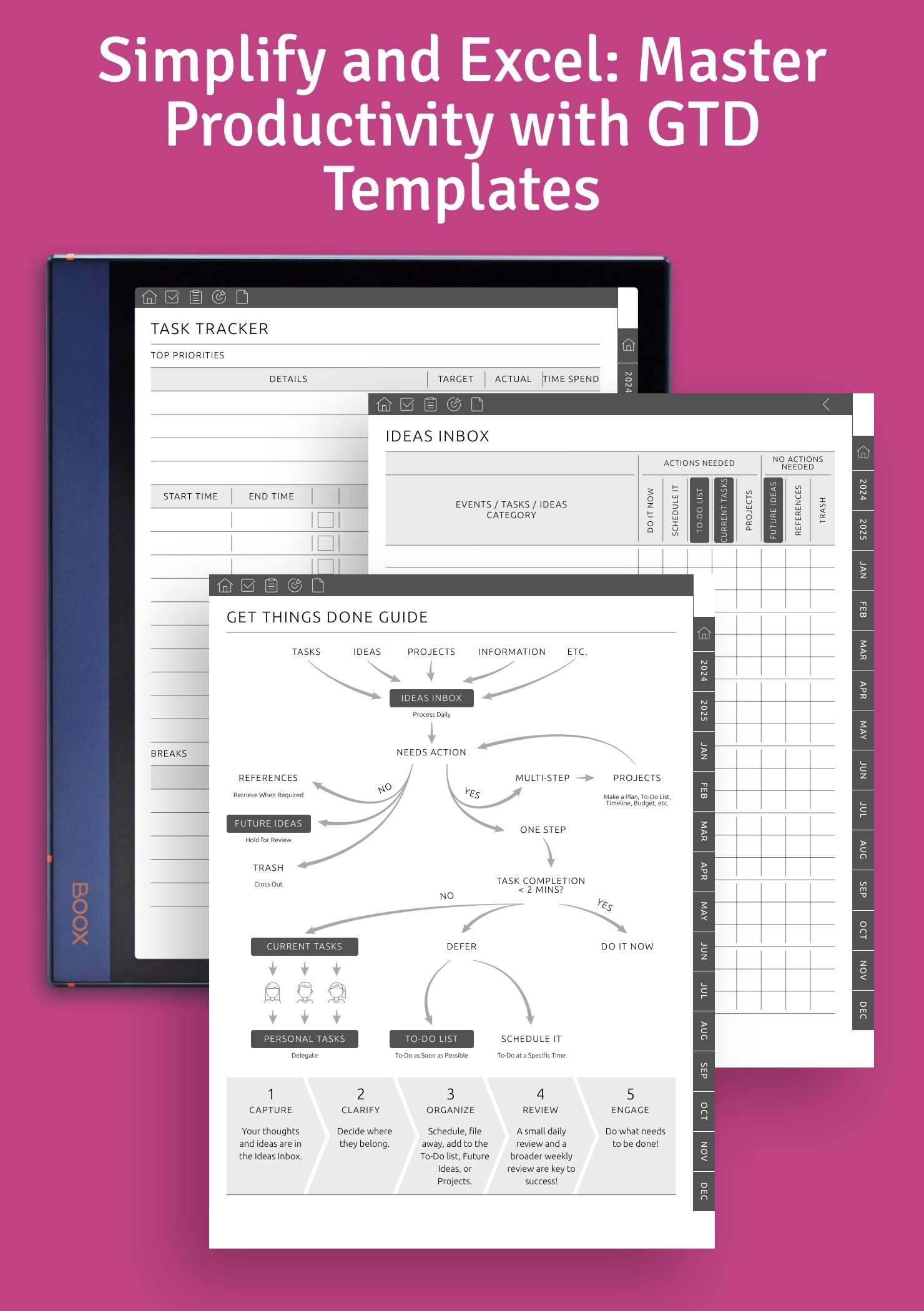 Excel with Simplicity: Master Productivity with GTD Templates
