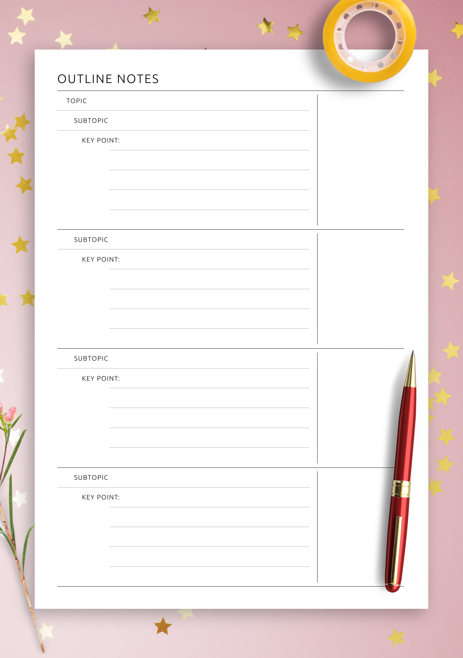 Outline Note Taking Method Outline Notes Study 486x364 Outline Note Taking Method Outline Notes Study 486x364