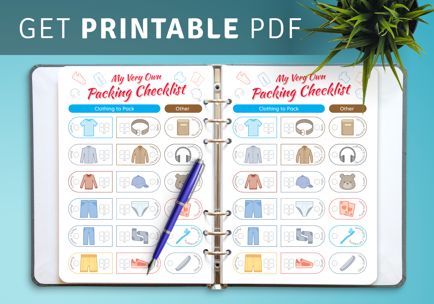 Download Printable Packing Checklist for Boy PDF