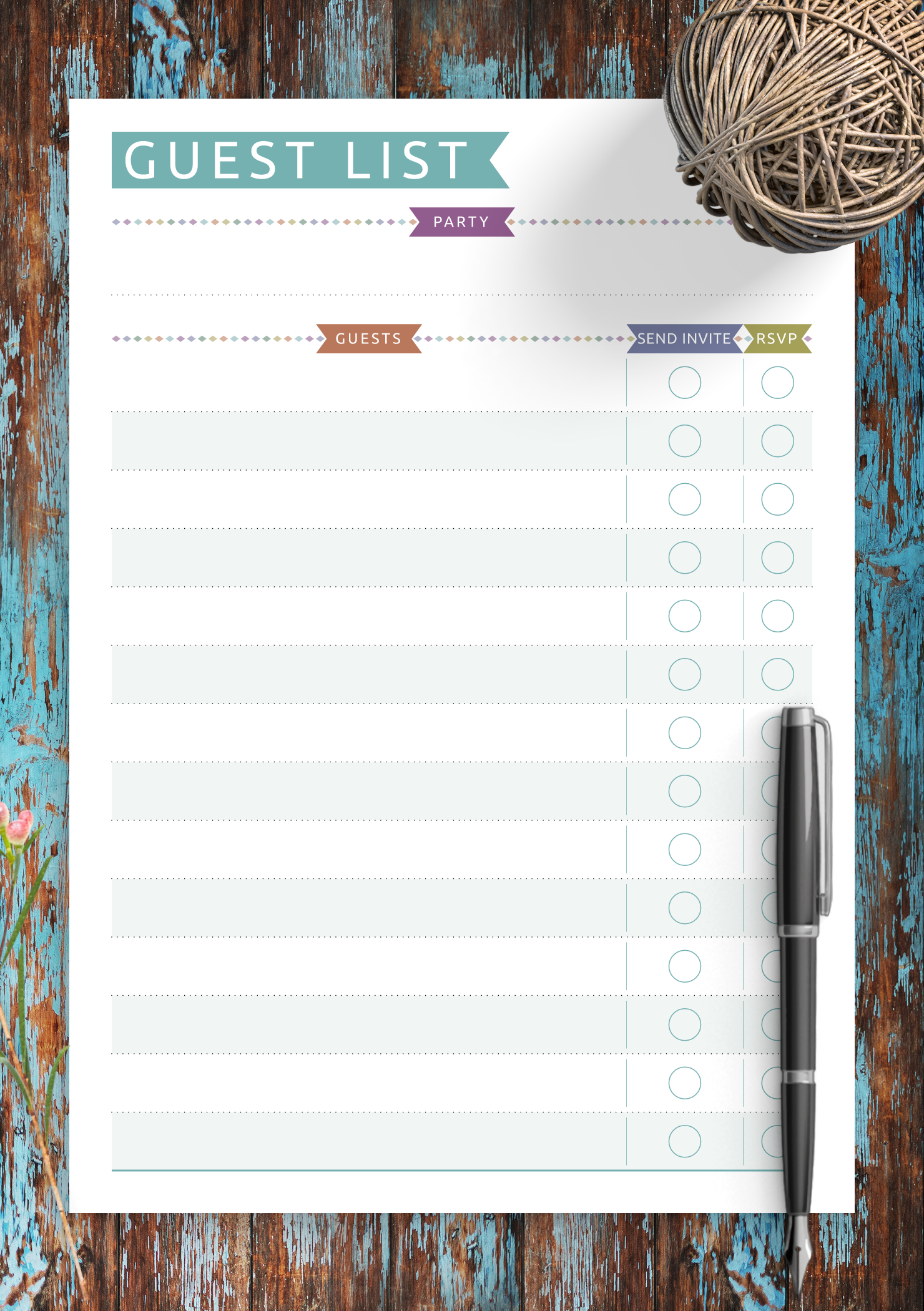 guest list planner