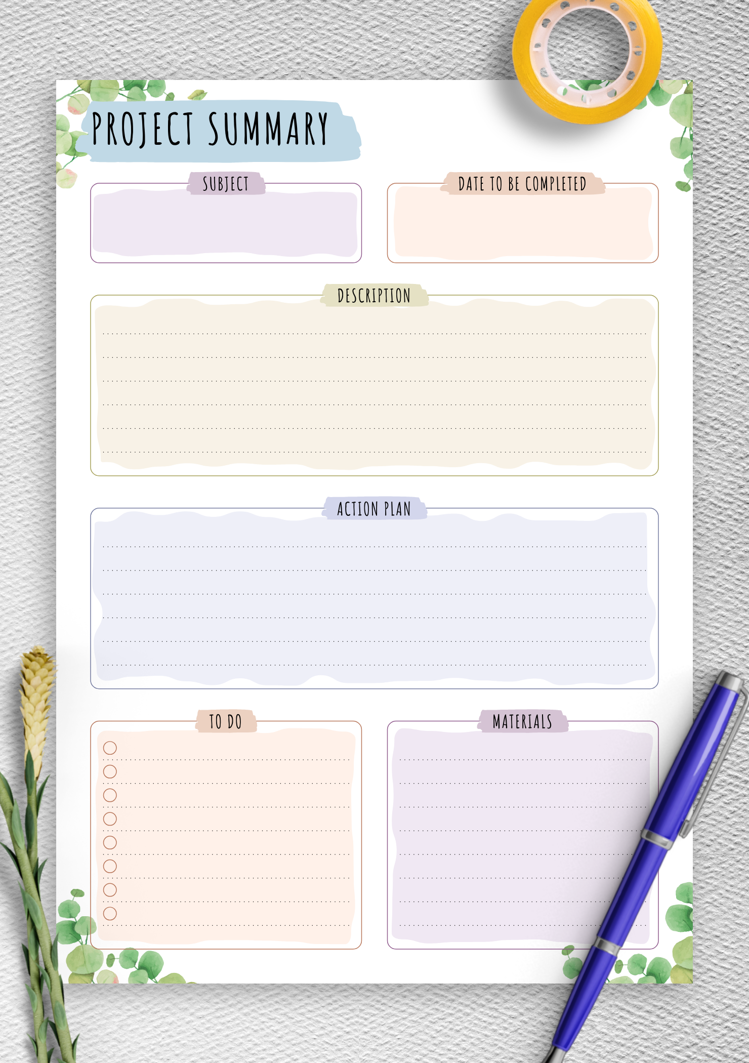 download-printable-project-planning-floral-style-pdf