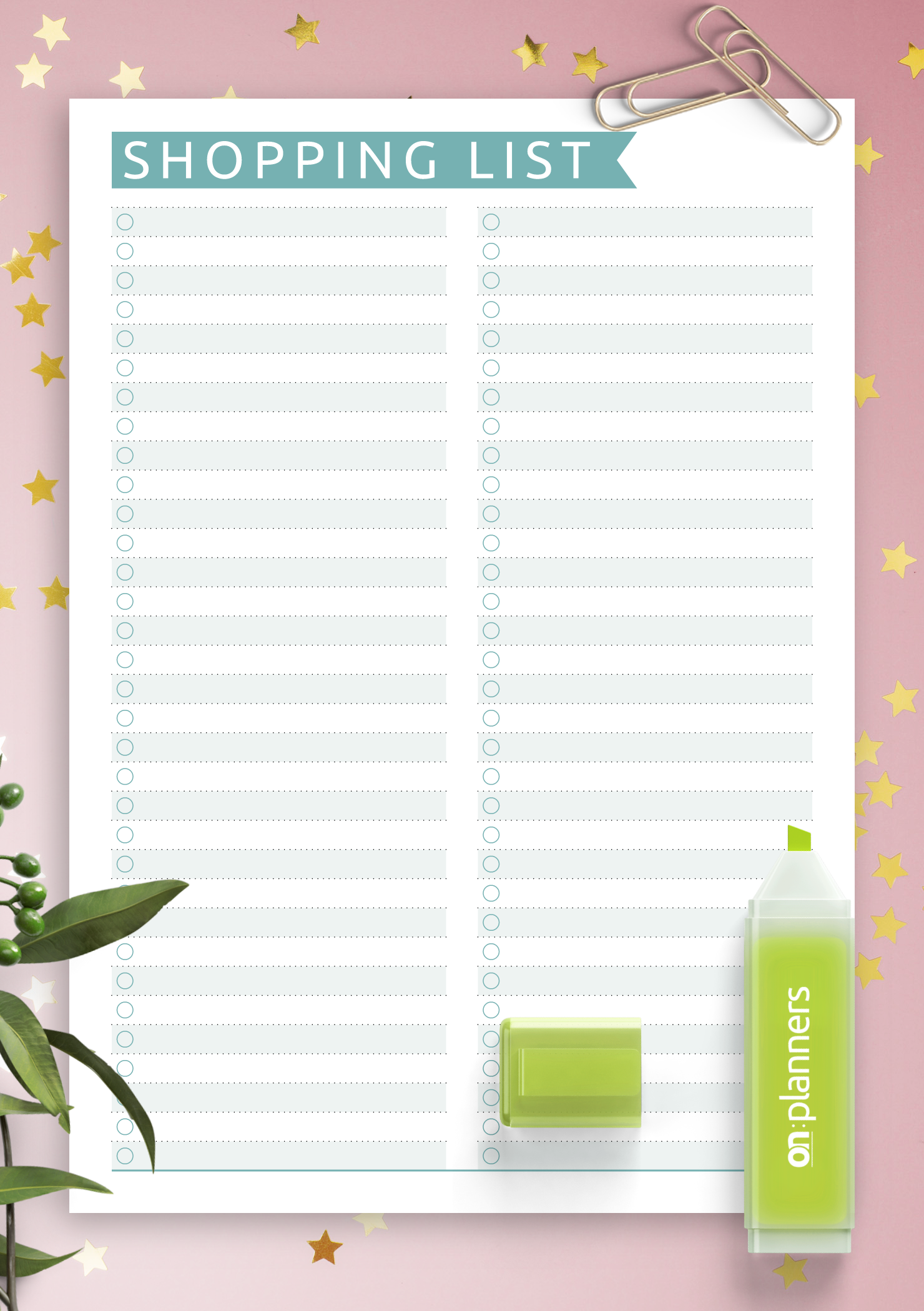 shopping-list-printable