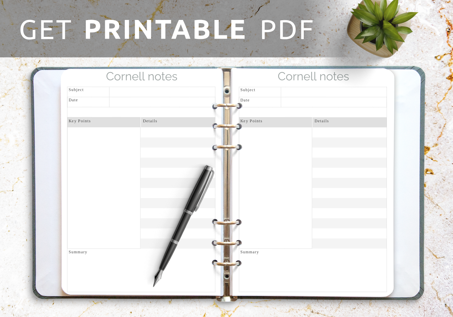 Download Printable Simple Cornell Note Taking Worksheet PDF Download Printable Simple Cornell Note Taking Worksheet PDF