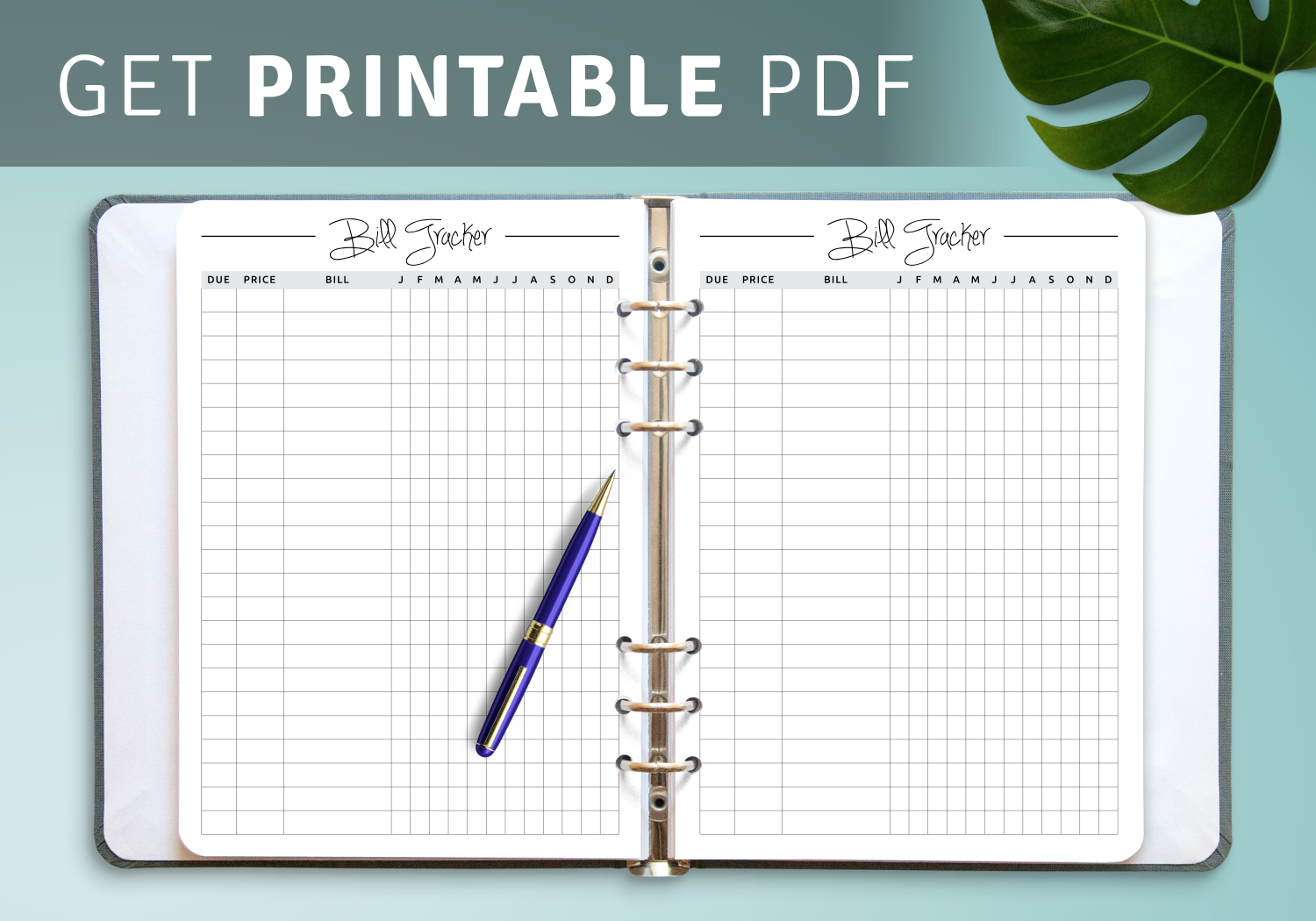 Paper Paper Party Supplies Calendars Planners Monthly Bill Payment