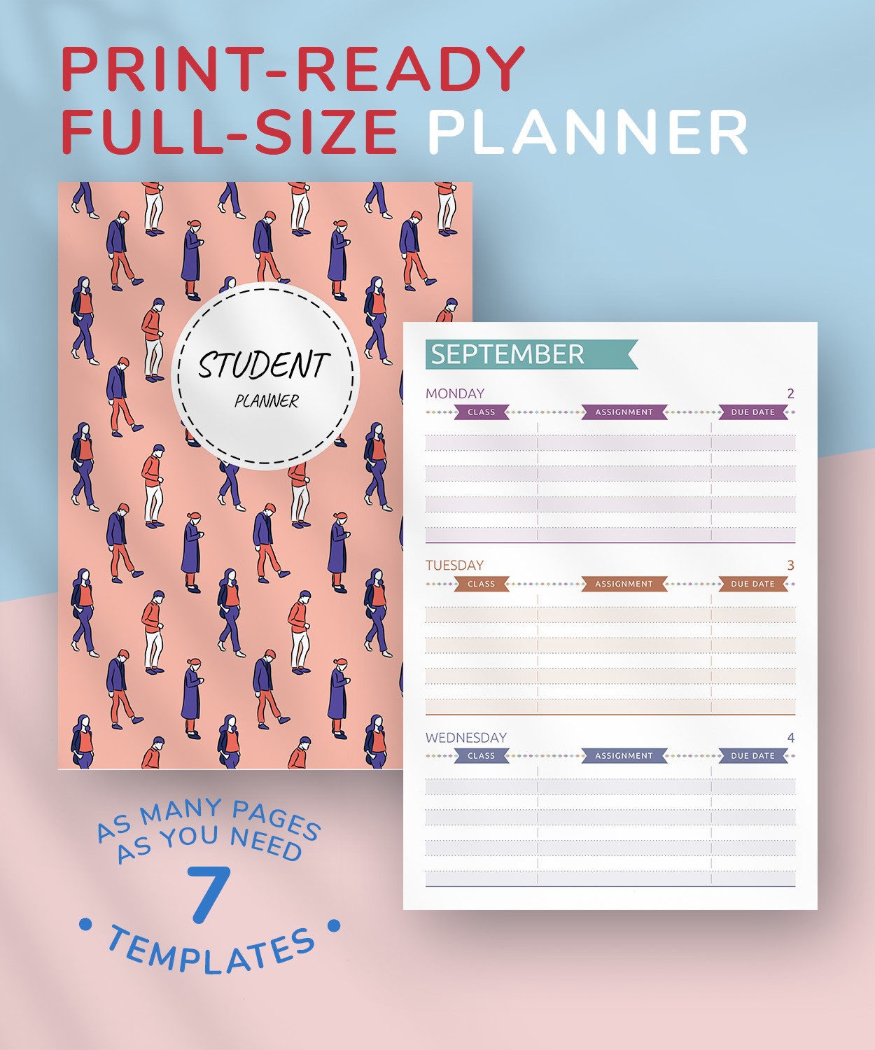 Calendars Planners Paper College University Academic Semester 