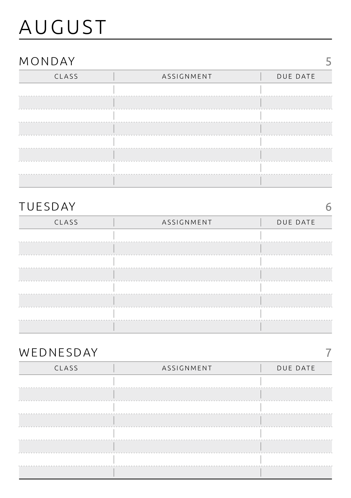 download printable student planner original style pdf