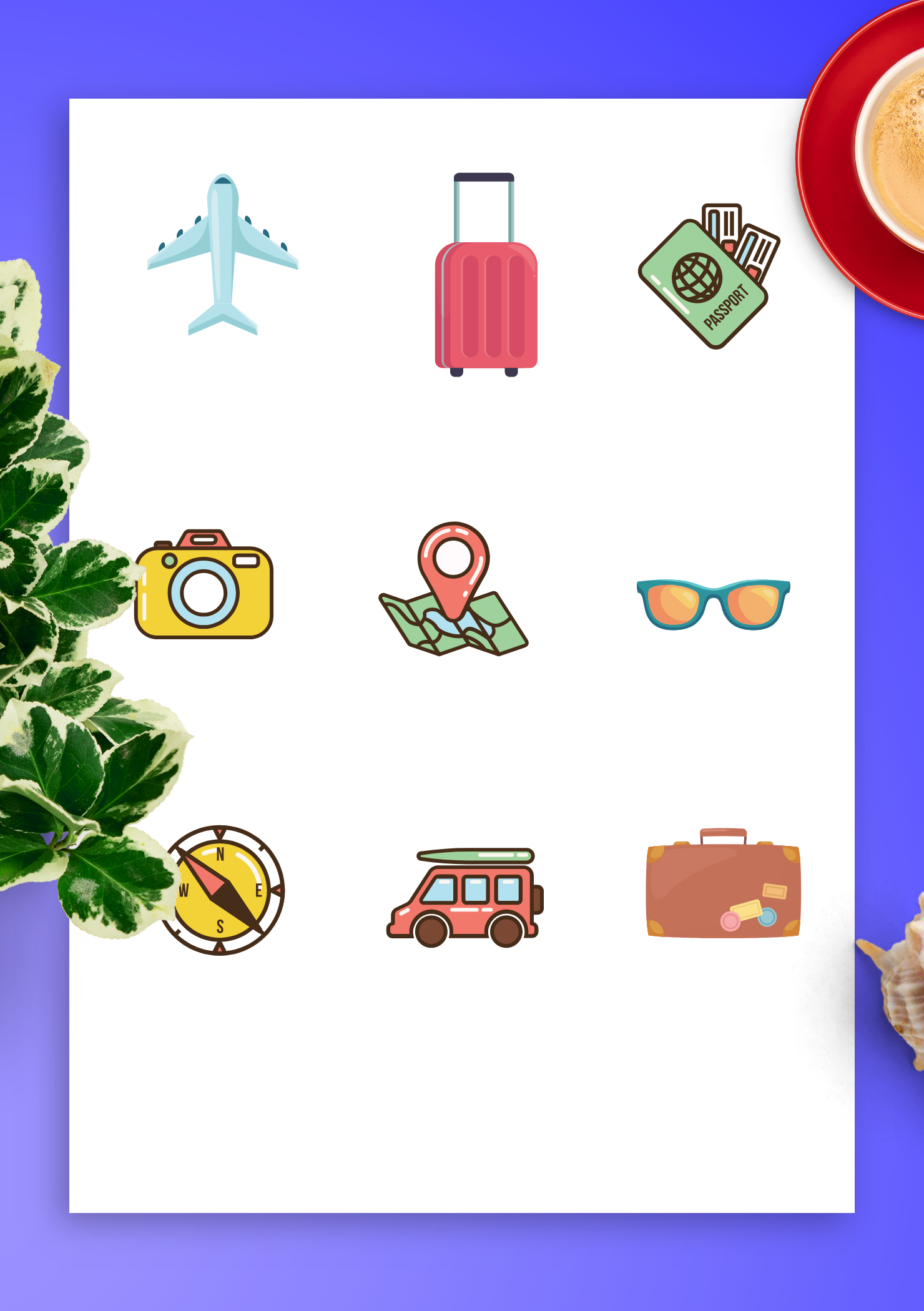 Download World Travel Sticker Pack PNG