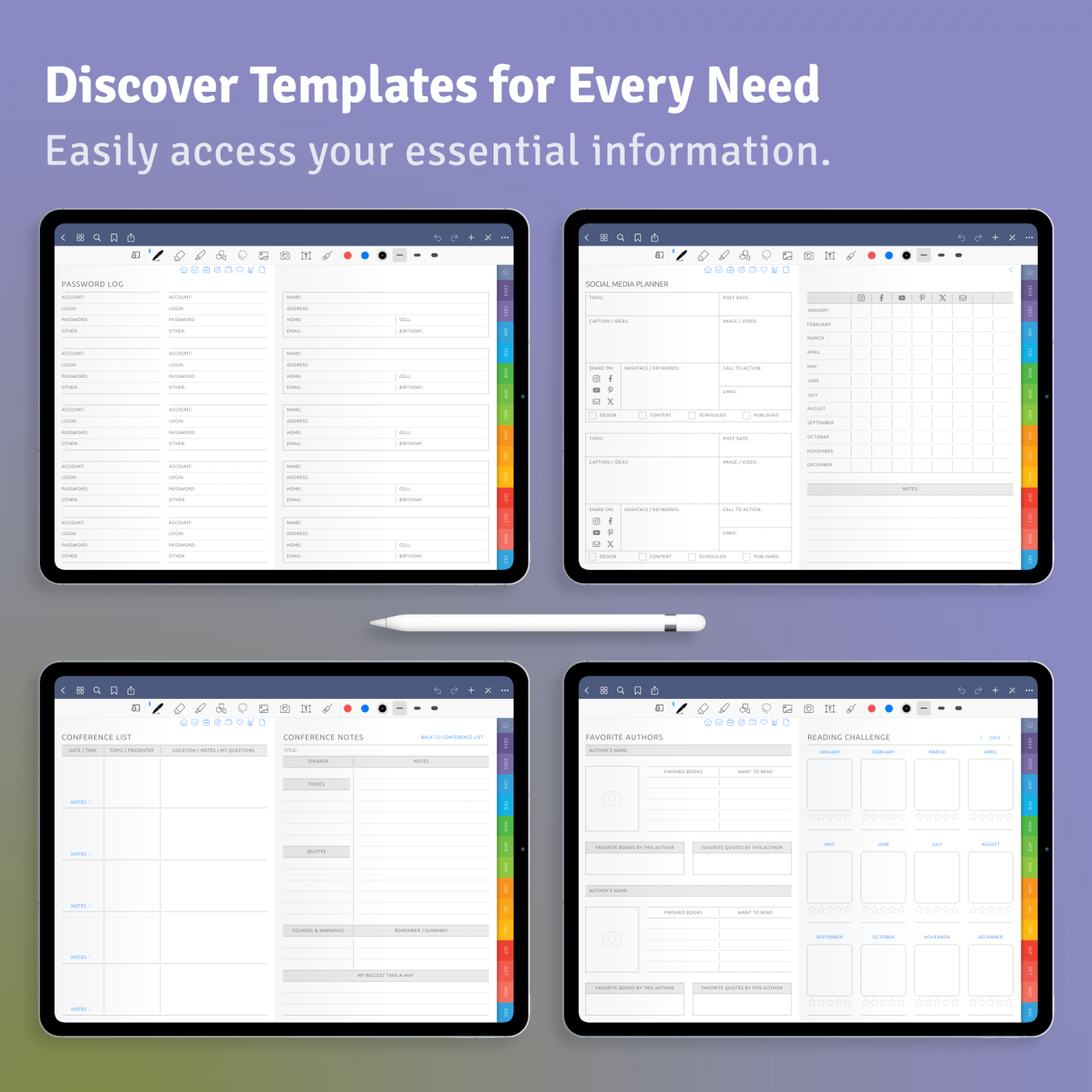 essential templates and more