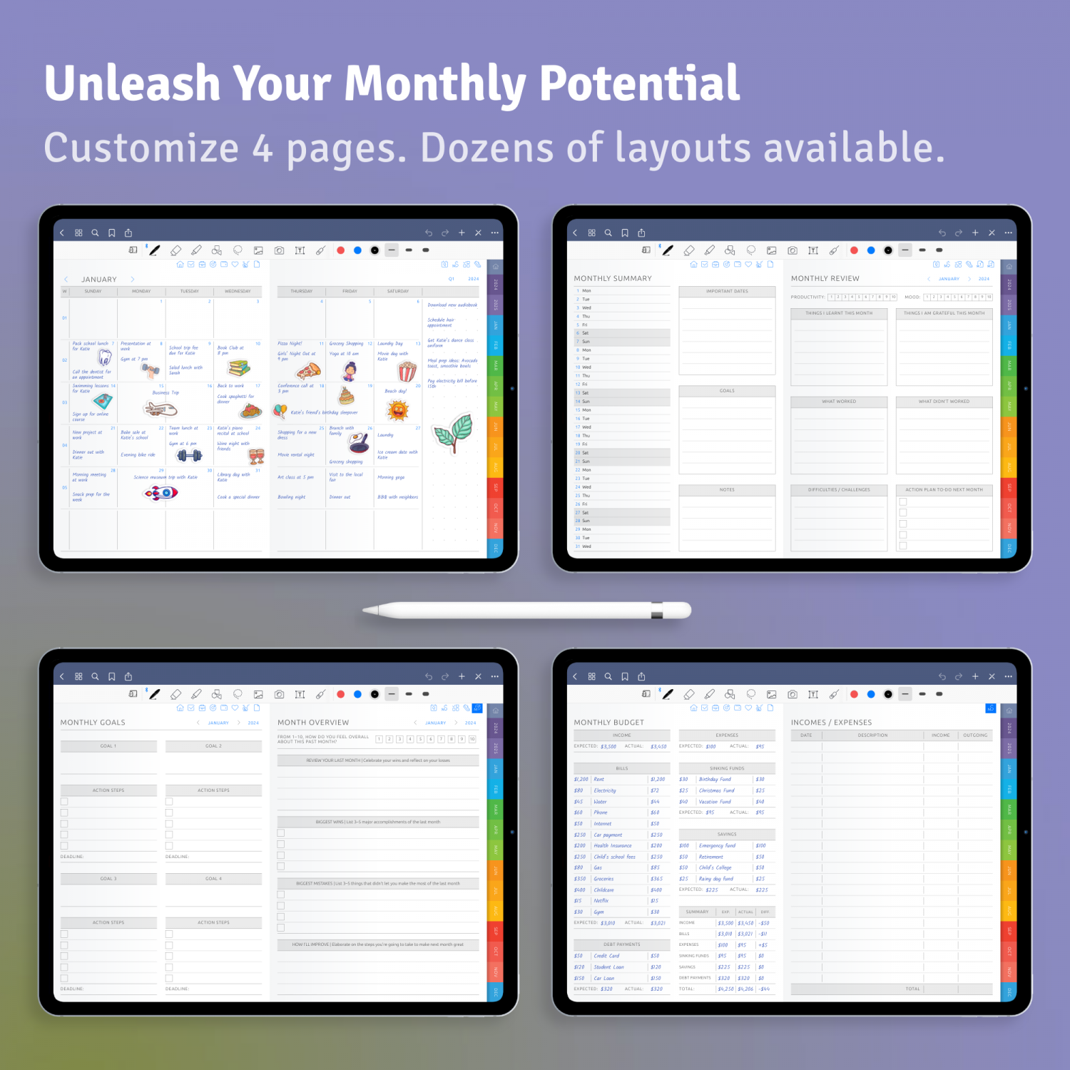 Monthly Templates