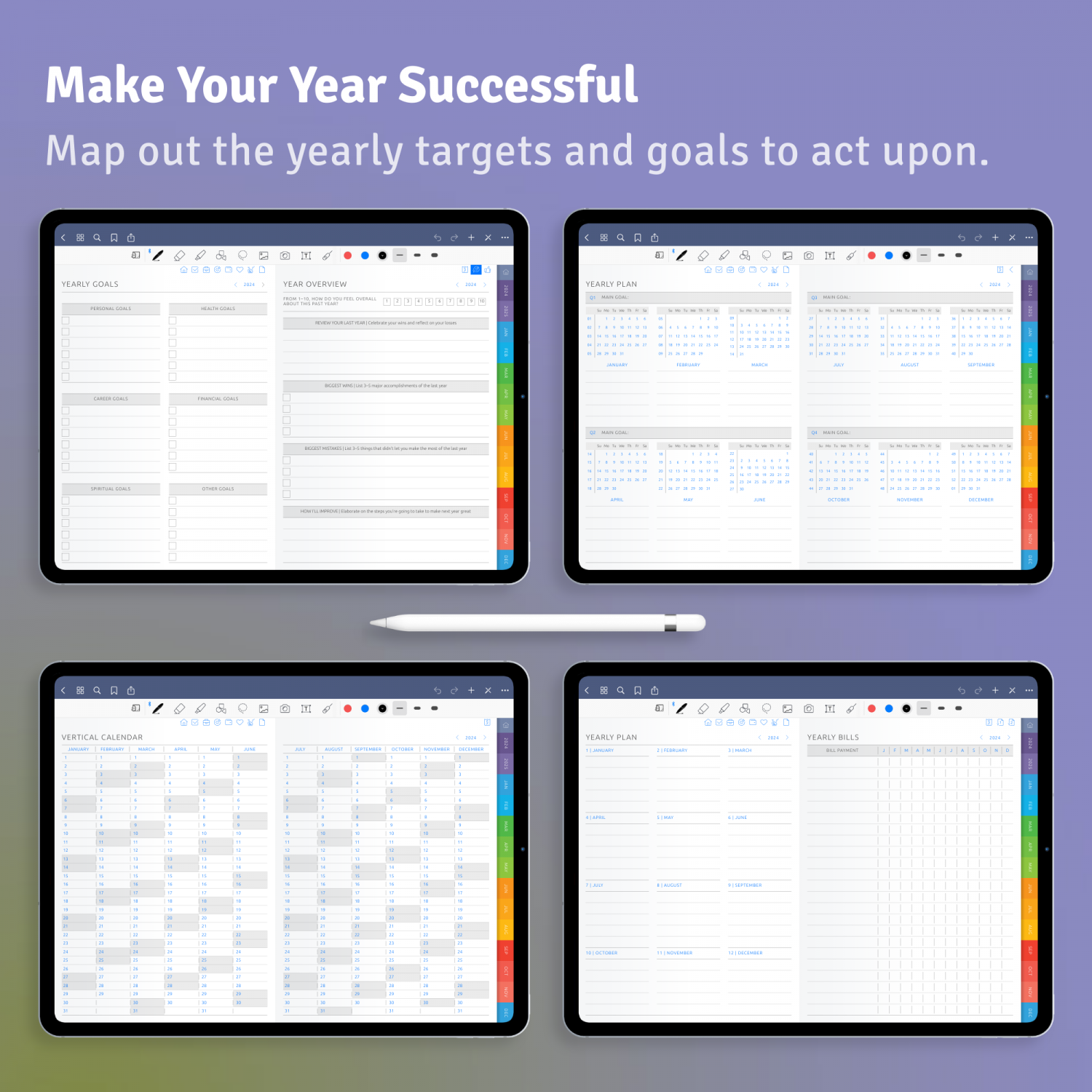 yearly templates