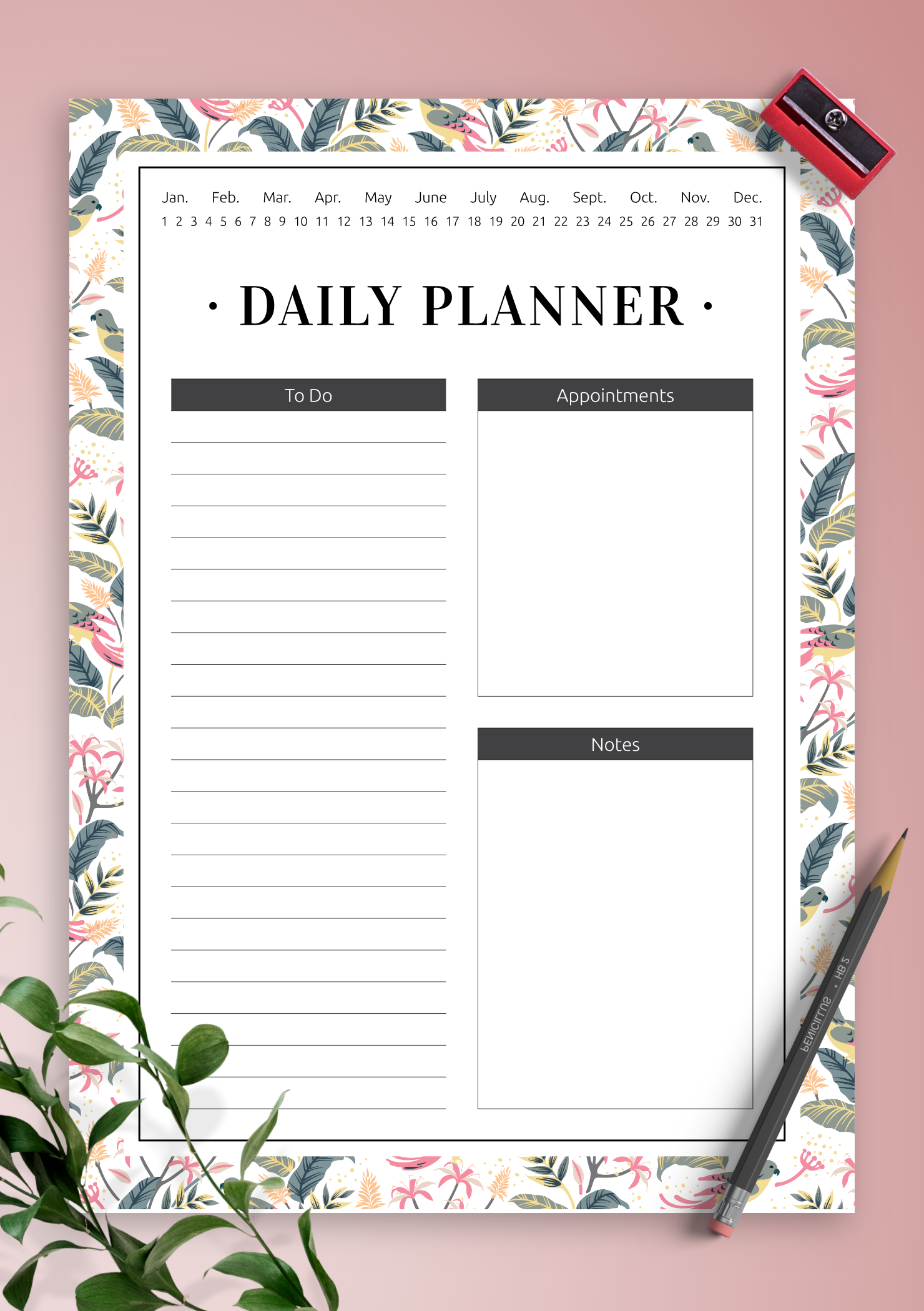 Daily To Do List Printable