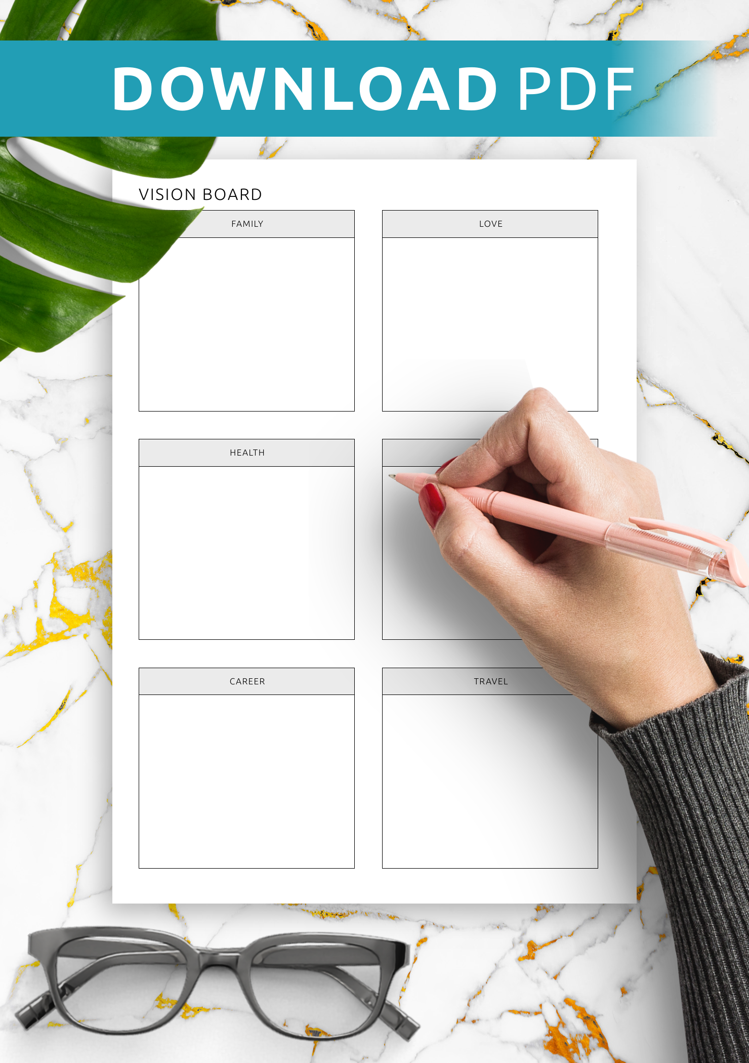 Vision Board Checklist (Free Printable Download)