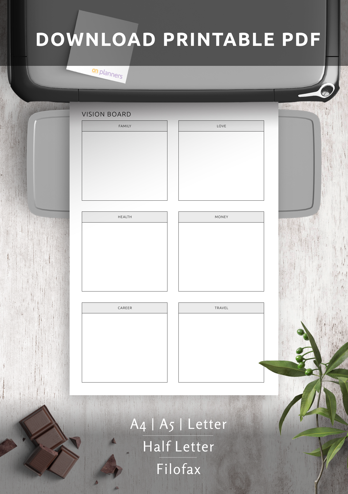 Vision Board Planner: 2024 Calendar To Help You Set And Achieve Your Goals