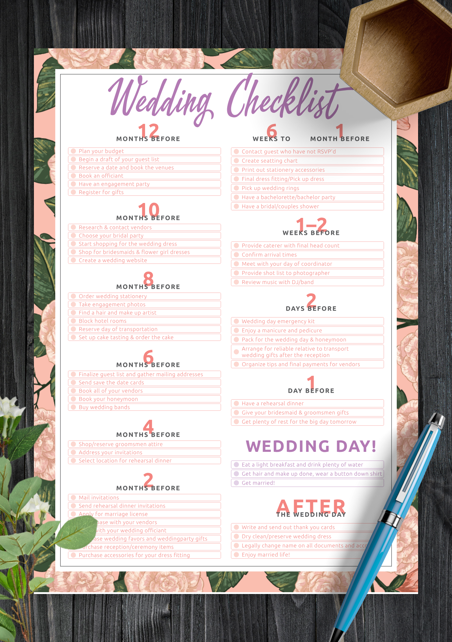 wedding checklist image