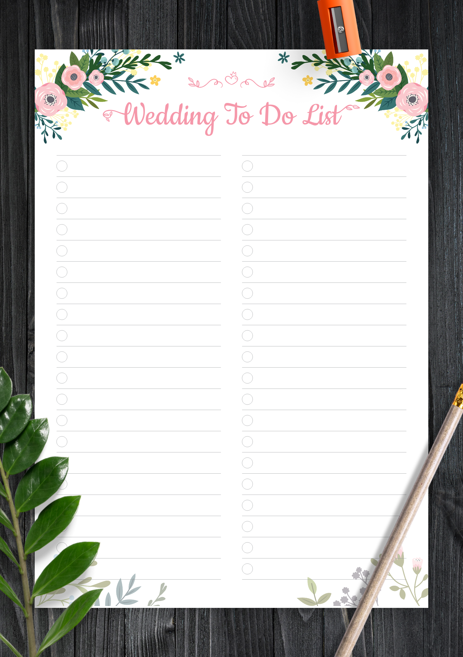 download printable wedding to do list pdf