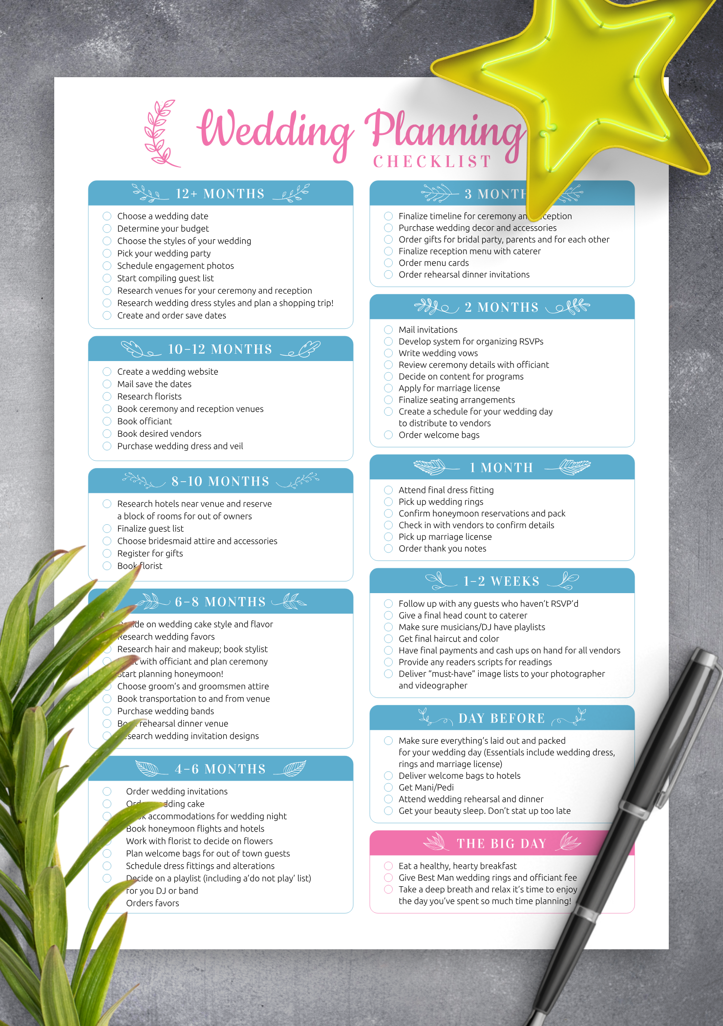 Free Printable Wedding Planning Checklist Pdf 63 Effective Ways To 
