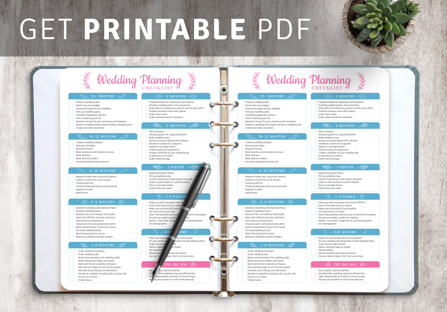 Wedding Planning Checklist Download Pdf Wedding Wedding Checklist 