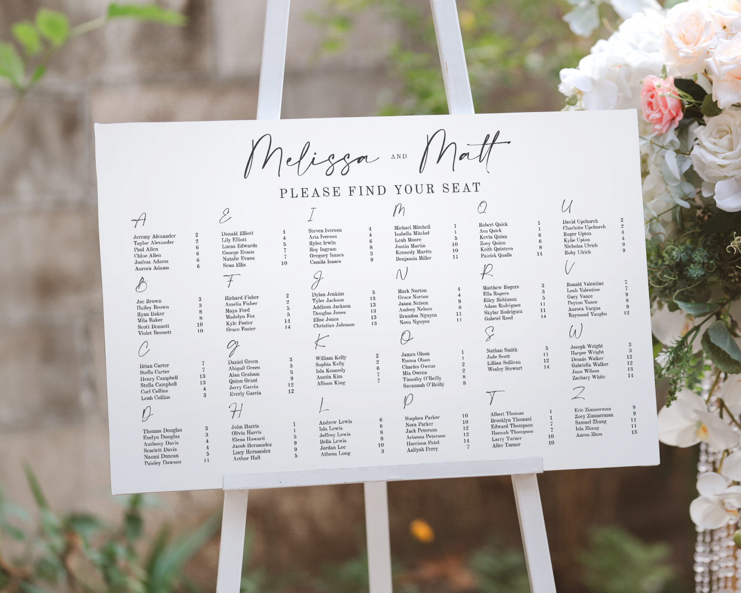 How To Set Up Seating Chart For Wedding Honestweddingadvice