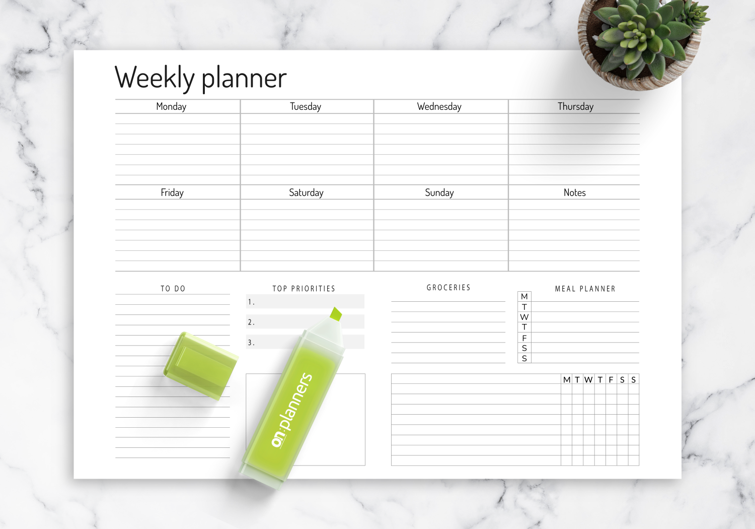 printable blank weekly calendar worksheet templates at printable