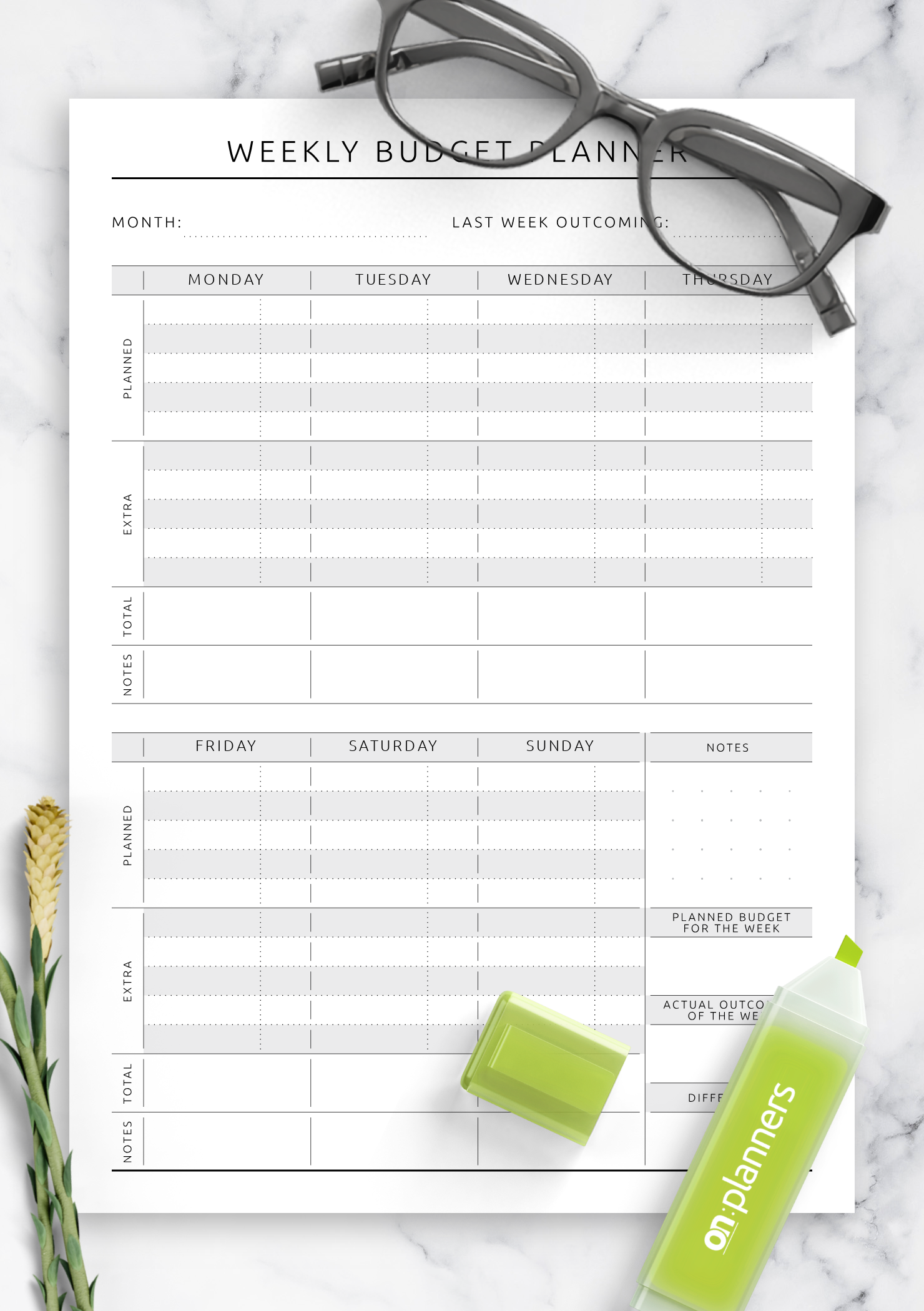 budgeting book planner