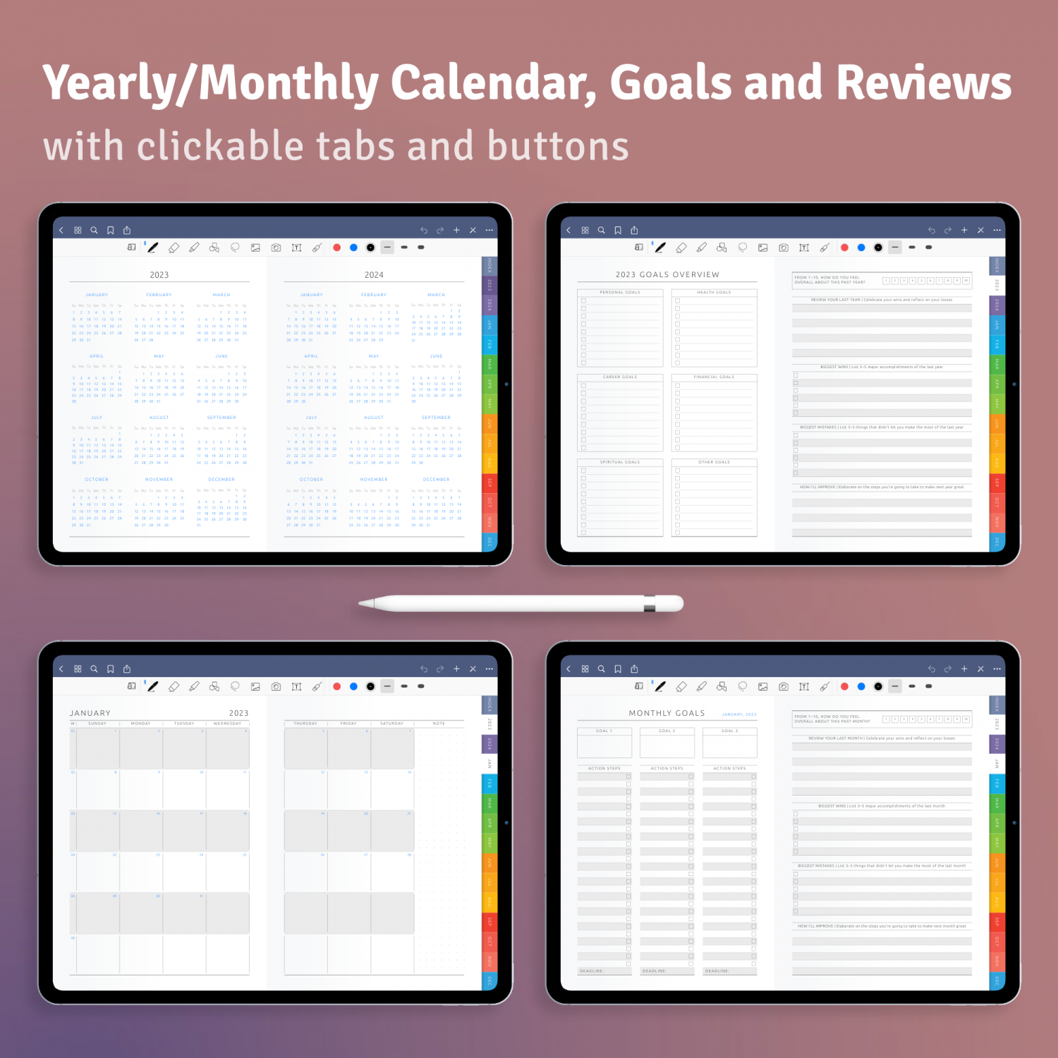 free digital planner goodnotes pdf