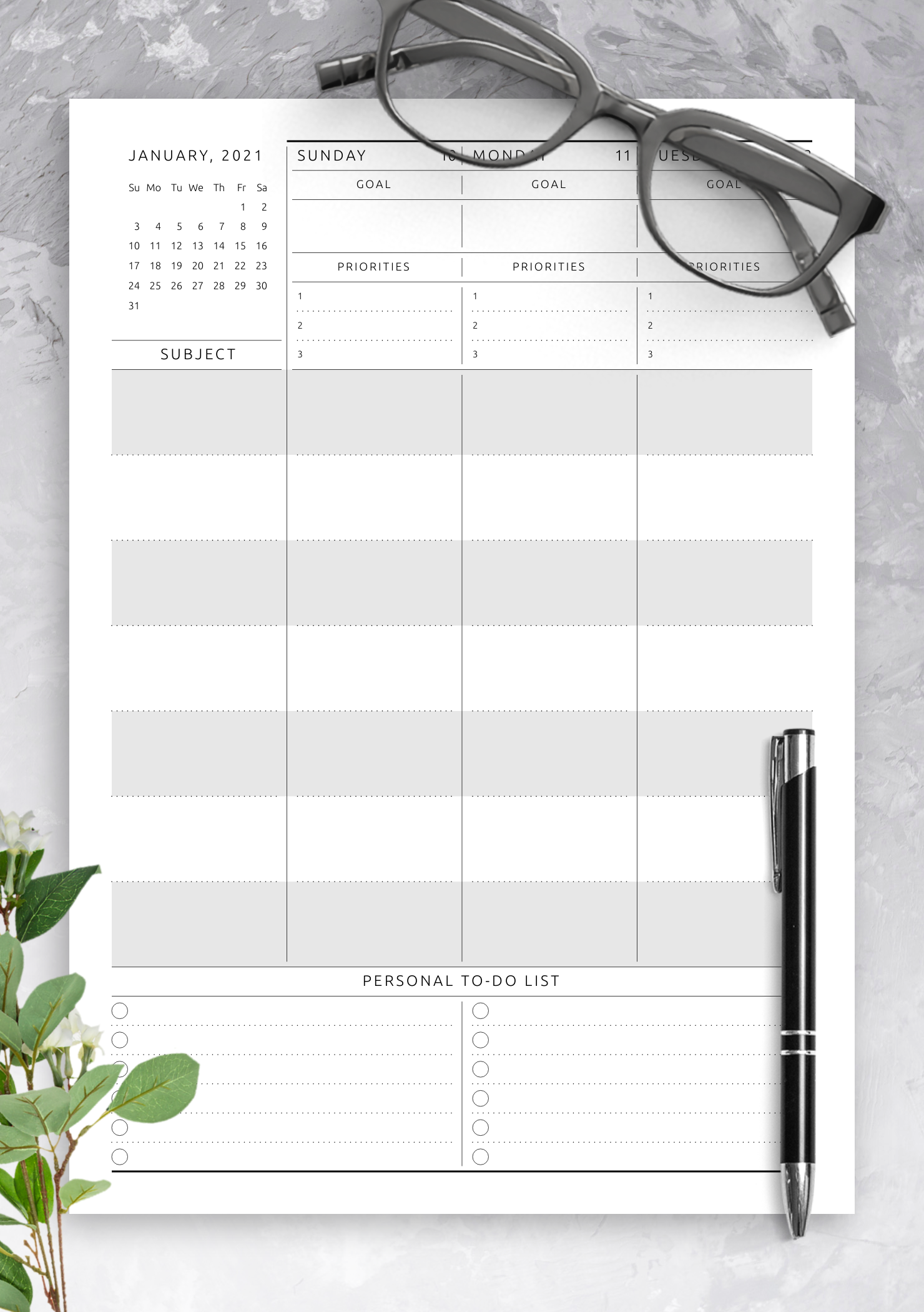 Weekly Lesson Plan Templates