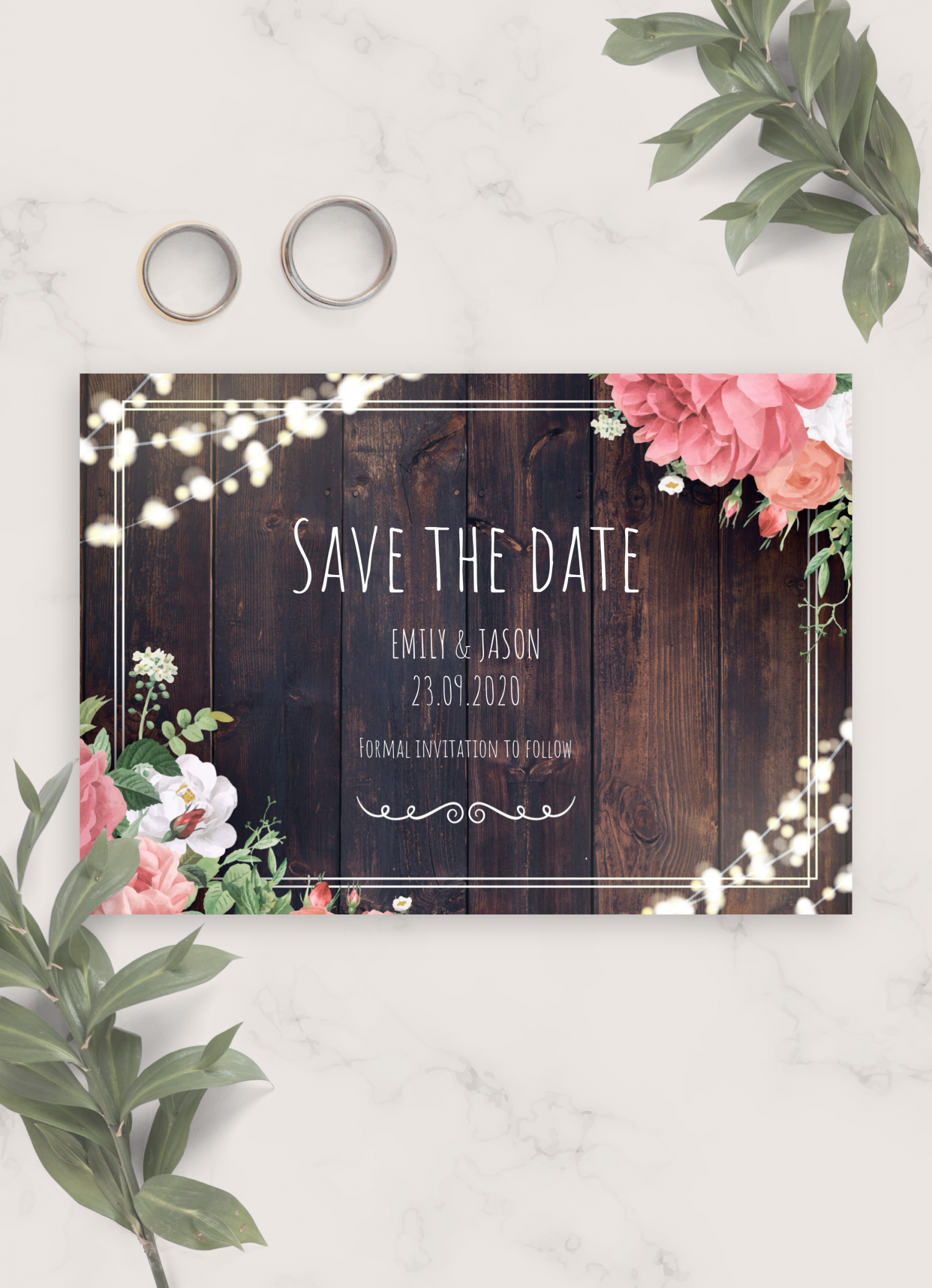 Wooden Save-the-date Magnets/ Wedding Save the Date/ Rustic Save