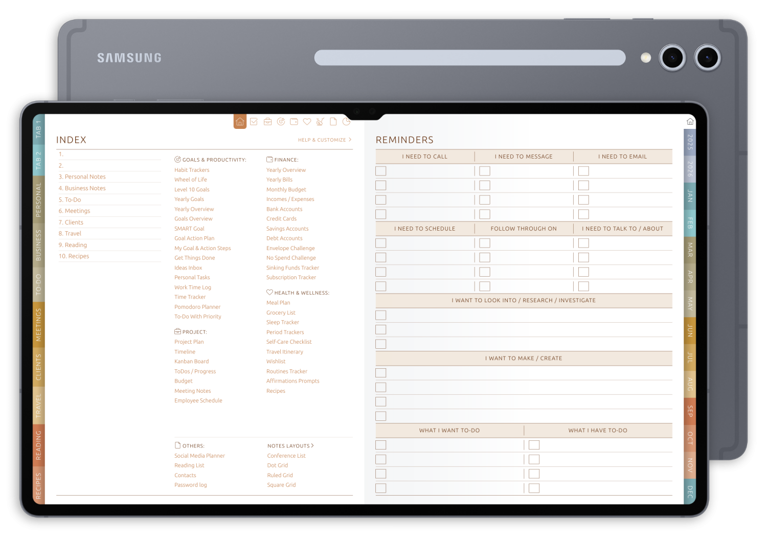 Ultimate Digital Planner - Landscape Original Theme