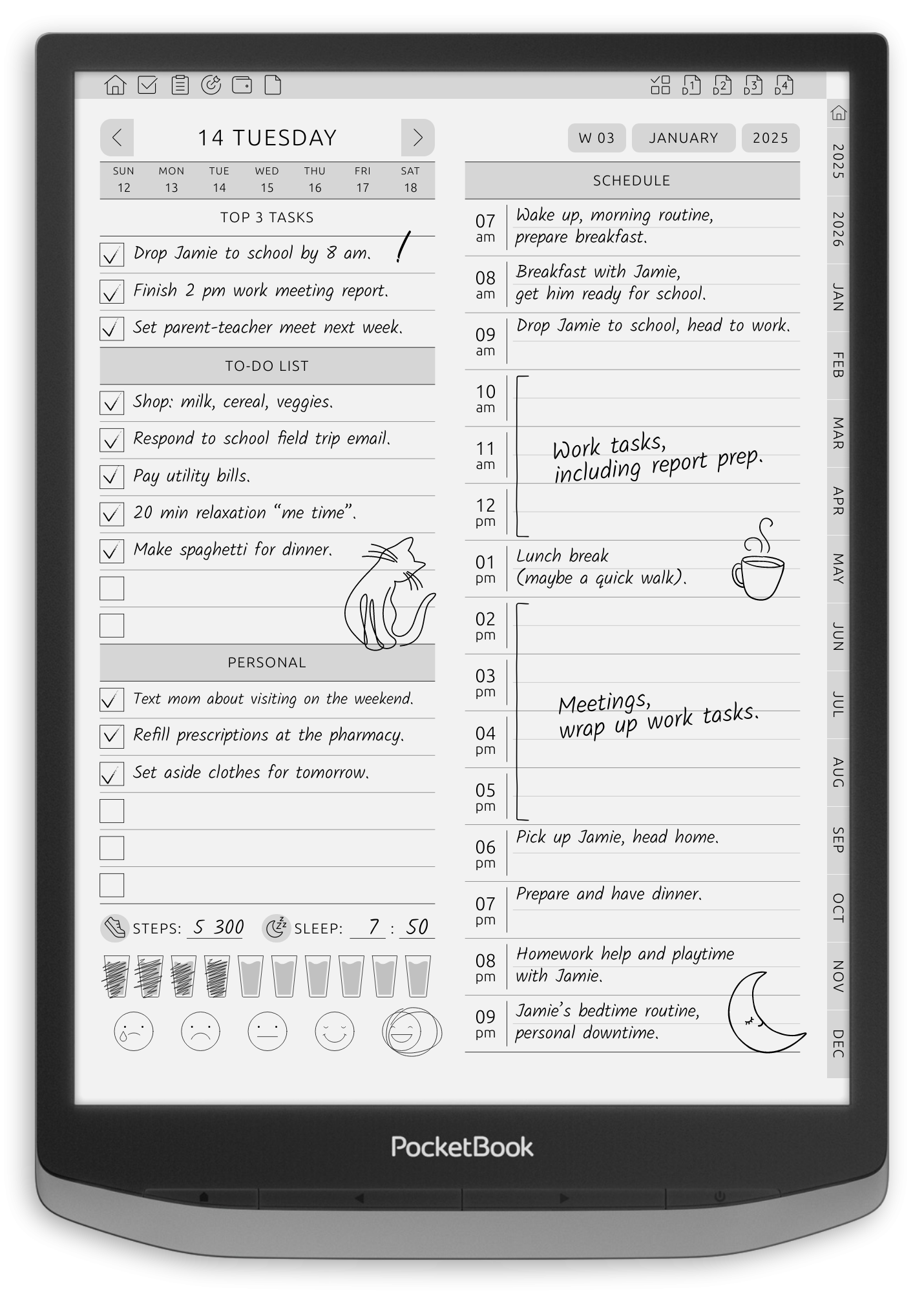 ONYX BOOX - Daily Planner - Portrait Original Theme