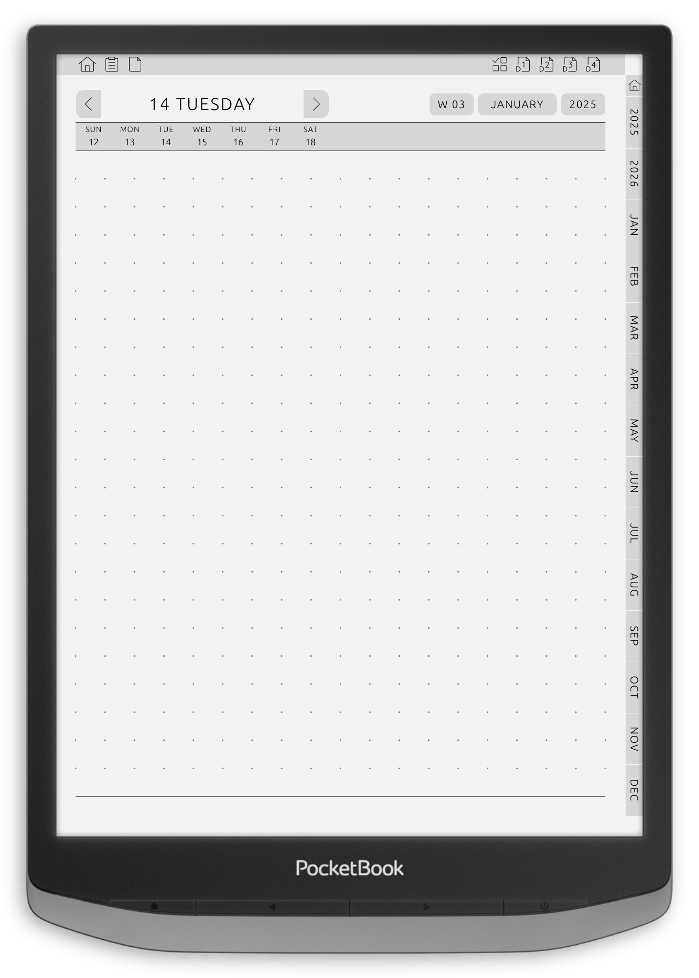 ONYX BOOX - Bullet Journal - Portrait Contrast Theme