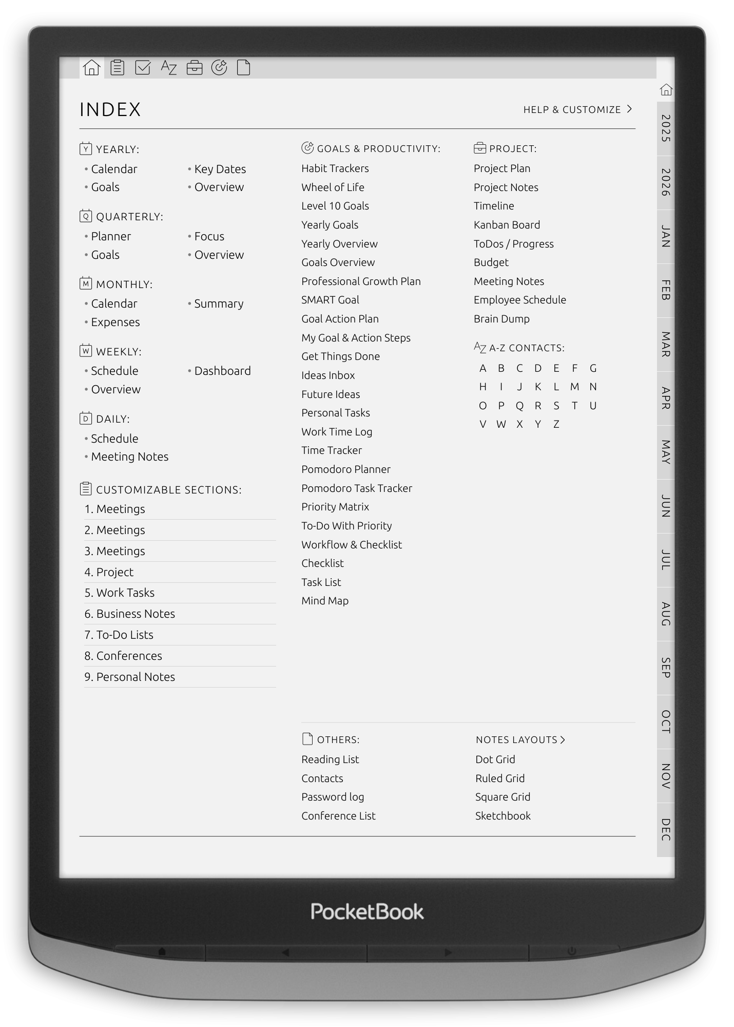 ONYX BOOX - Business Meeting Notes - Portrait Contrast Theme